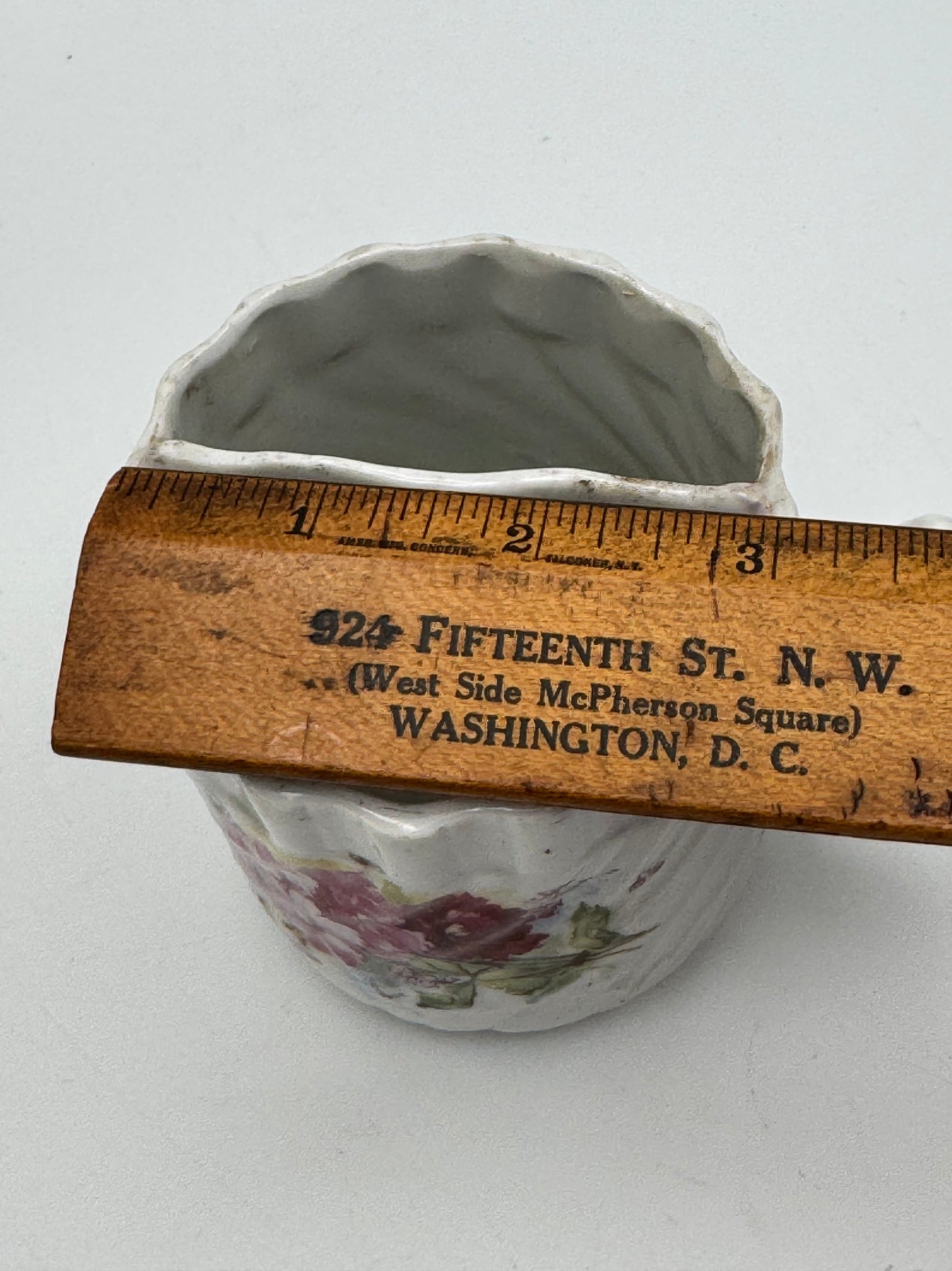 Antique Shaving Mug Floral DESIGN