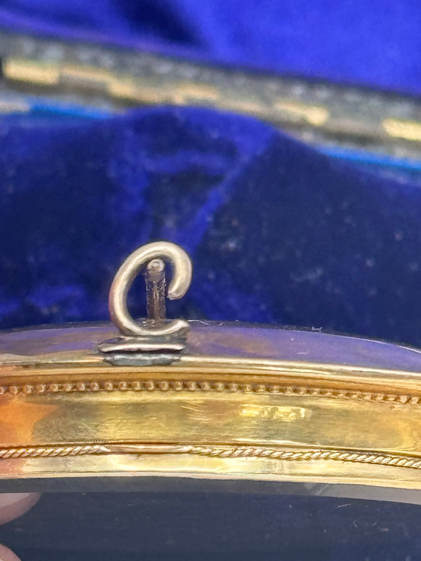 Antique VICTORIAN Hair Locket Brooch Gold Filled Hinge Pin Broken‼️