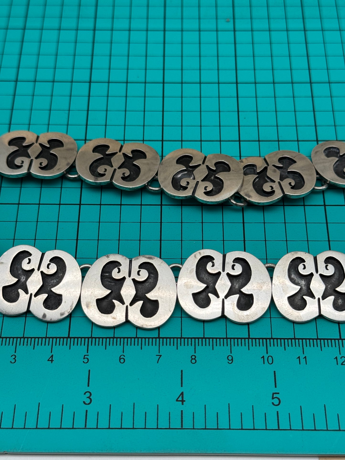 Vintage MEXICAN Taxco Silver Necklace 15.5” Wearable Length SIGNED