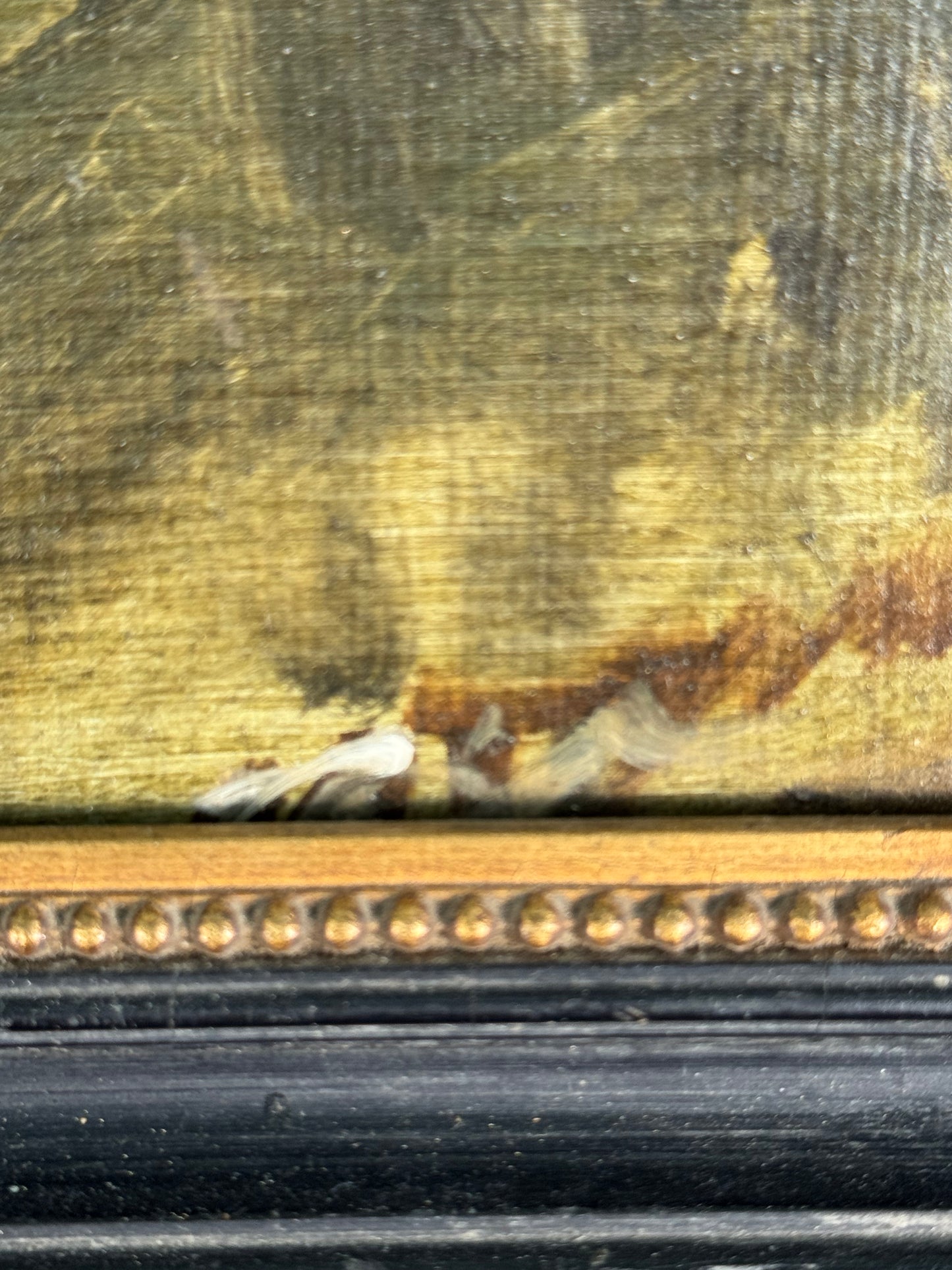 Vintage Oil On Board Framed “Elizabethan Portrait” Circa 17.75” X 13” Framed