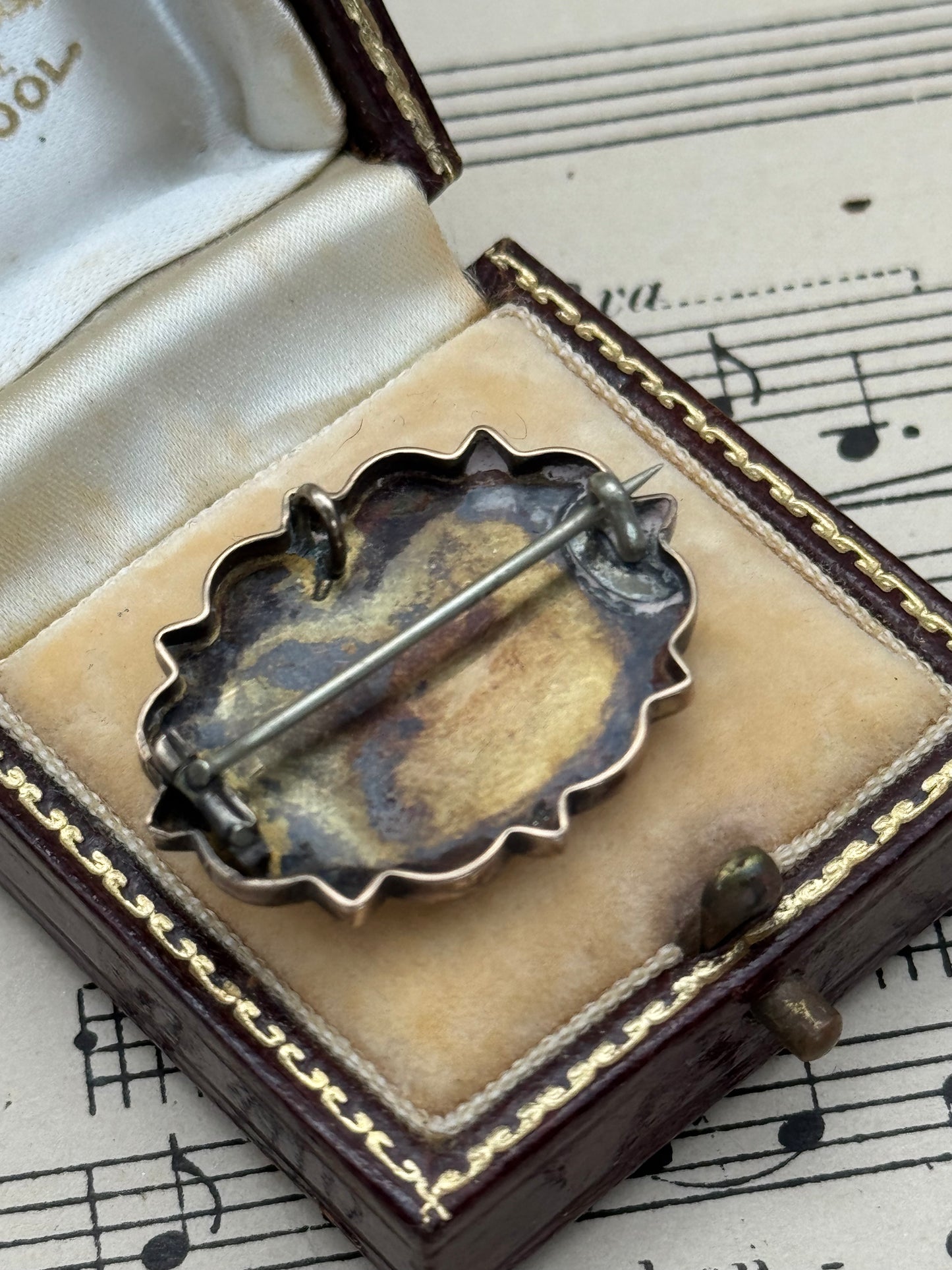 Victorian Era 10k Gold (Tested) Brooch Pendant Floral Rose Design