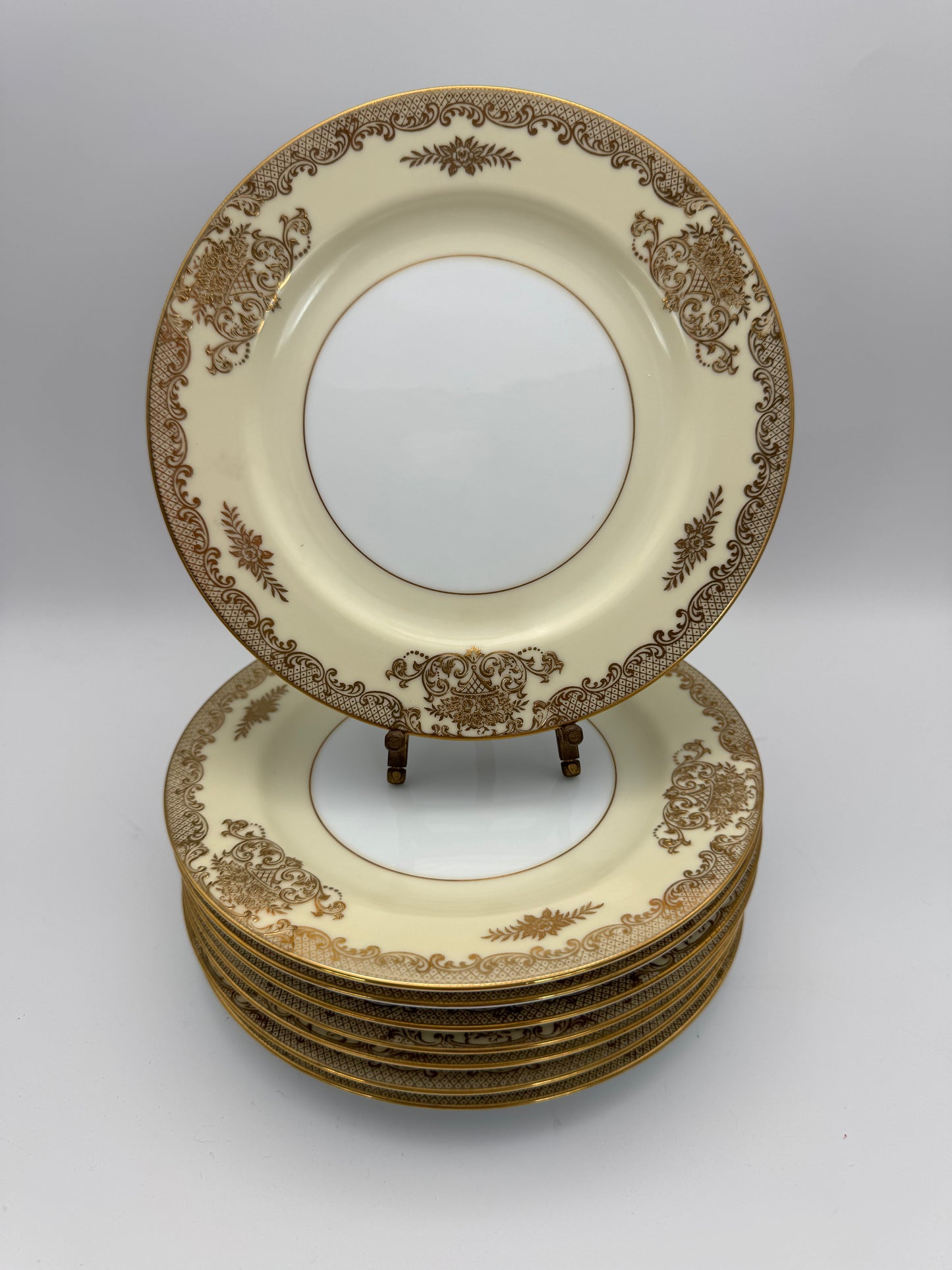 Set of 8 NORITAKE “Mayfield” Salad Plates ca. 7.5” ESTATE FIND