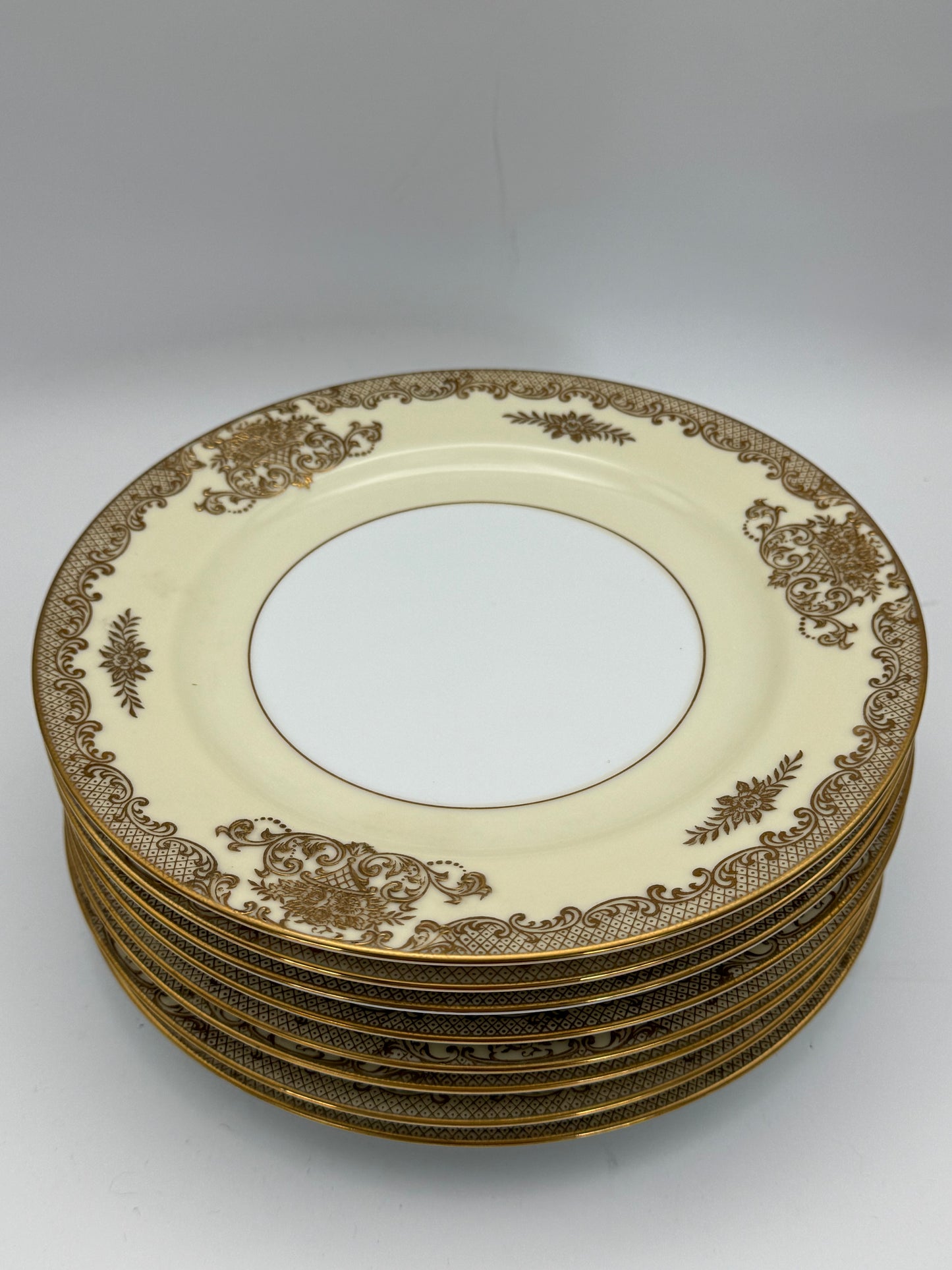 Set of 8 NORITAKE “Mayfield” Salad Plates ca. 7.5” ESTATE FIND