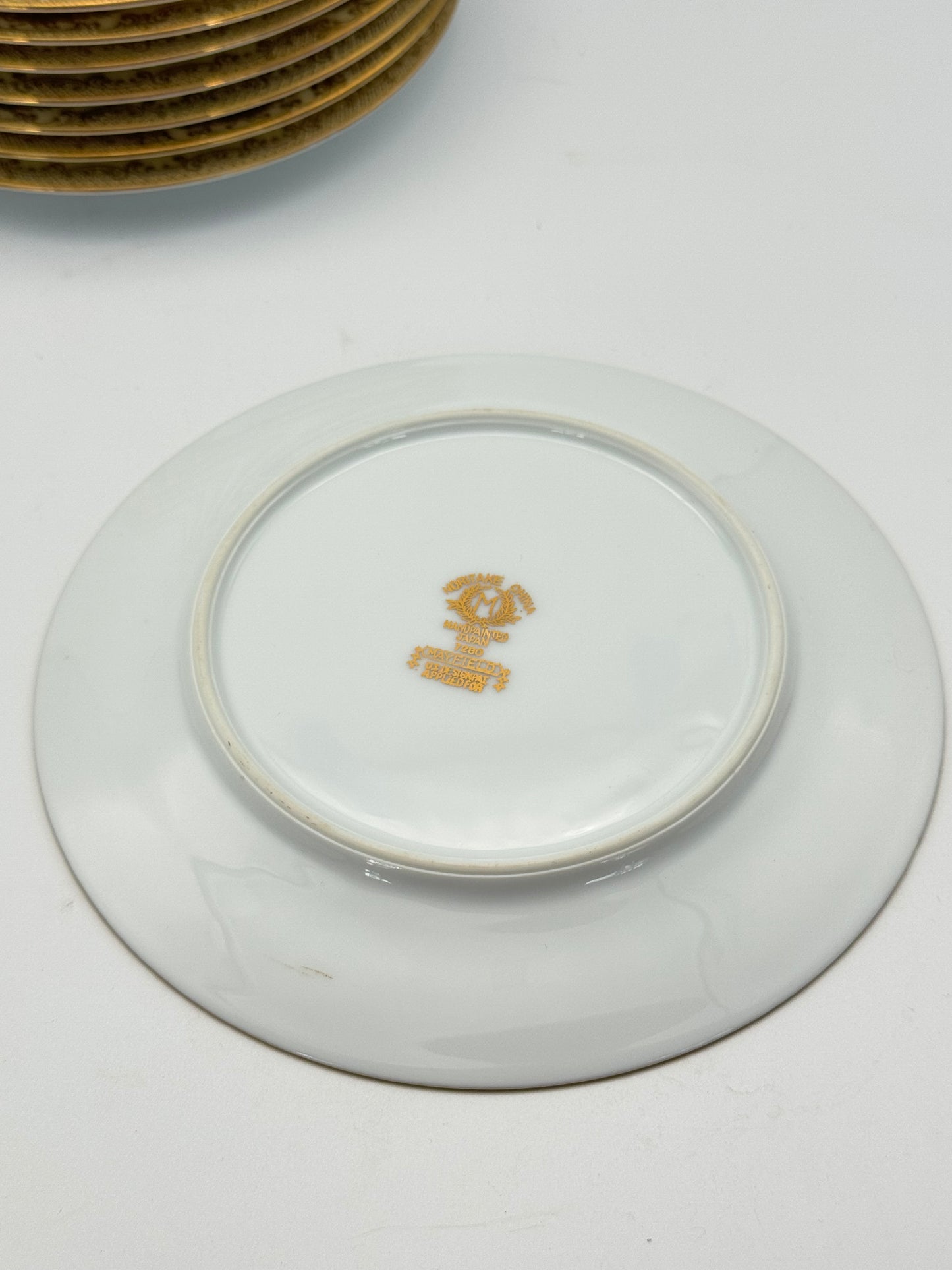 Set of 8 Noritake “Mayfield” Bread & Butter Plates 6.25”d ESTATE FIND