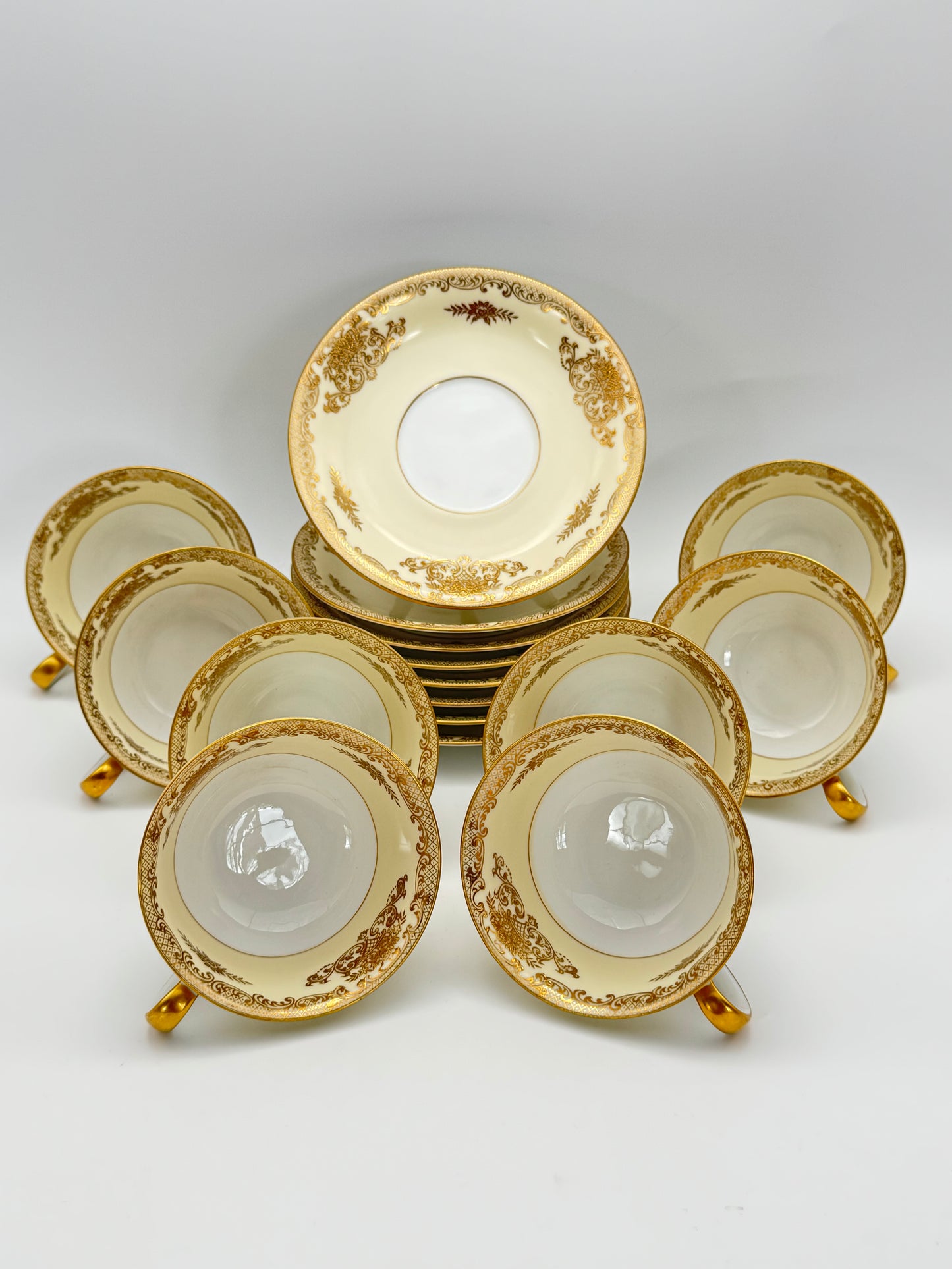 Set of 8 Noritake “Mayfield” Cups & Saucers ESTATE FIND