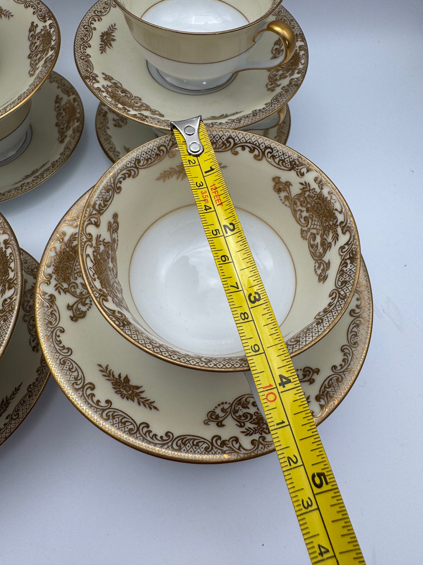 Set of 8 Noritake “Mayfield” Cups & Saucers ESTATE FIND