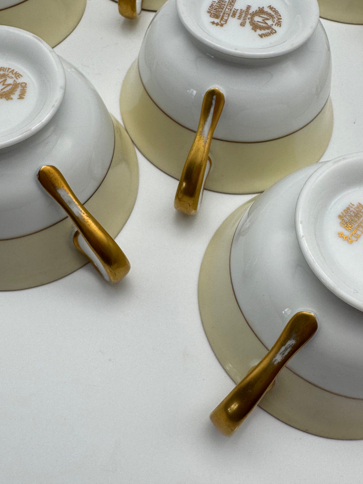 Set of 8 Noritake “Mayfield” Cups & Saucers ESTATE FIND