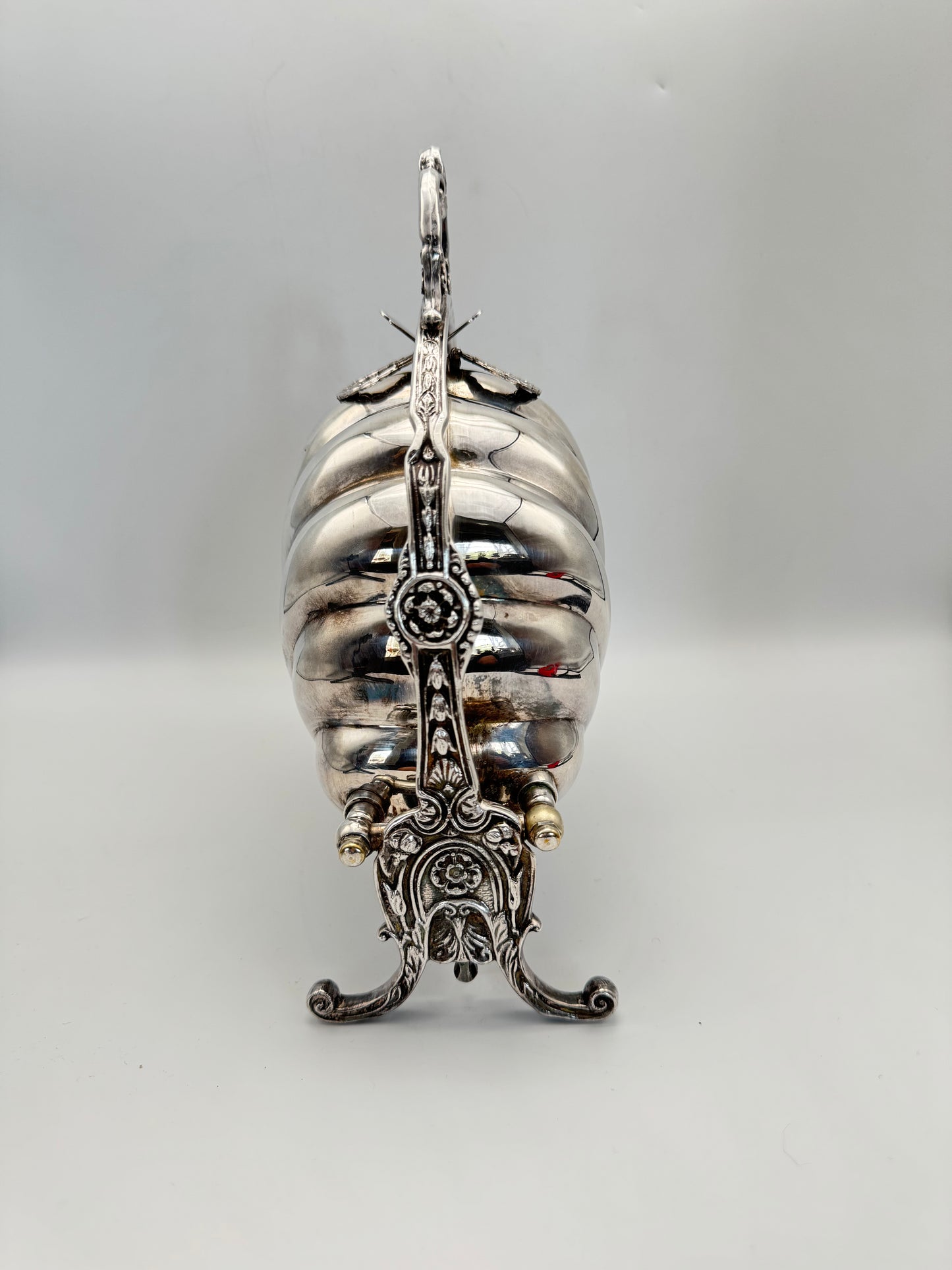 Waiting LIST ITEM‼️ Silver-plate Double Shell Biscuit Box Victorian STYLE FB Roger’s