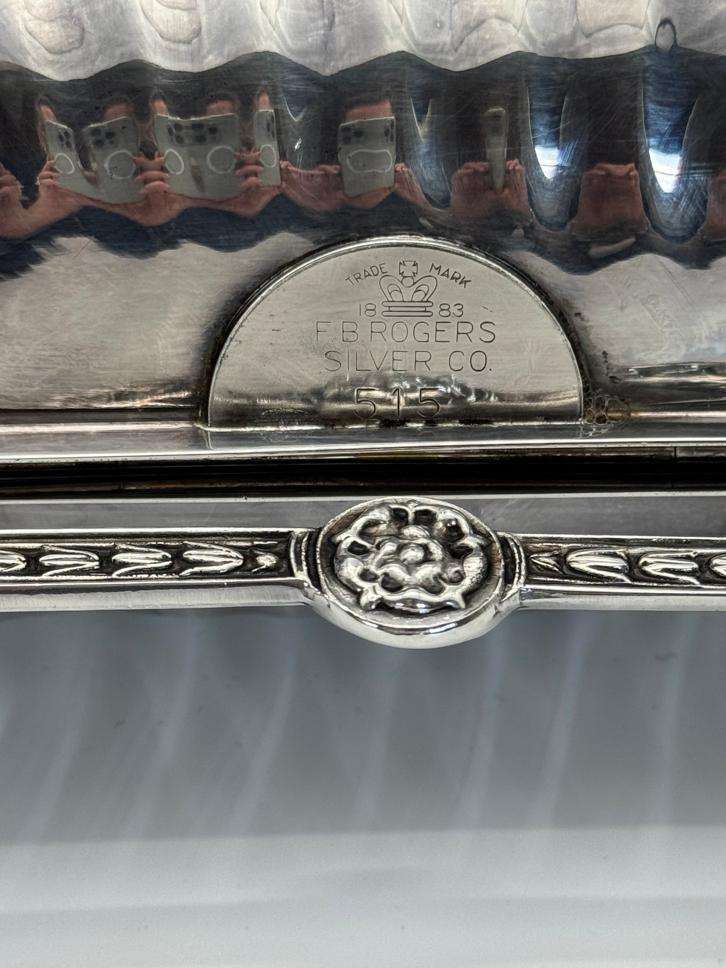 Waiting LIST ITEM‼️ Silver-plate Double Shell Biscuit Box Victorian STYLE FB Roger’s