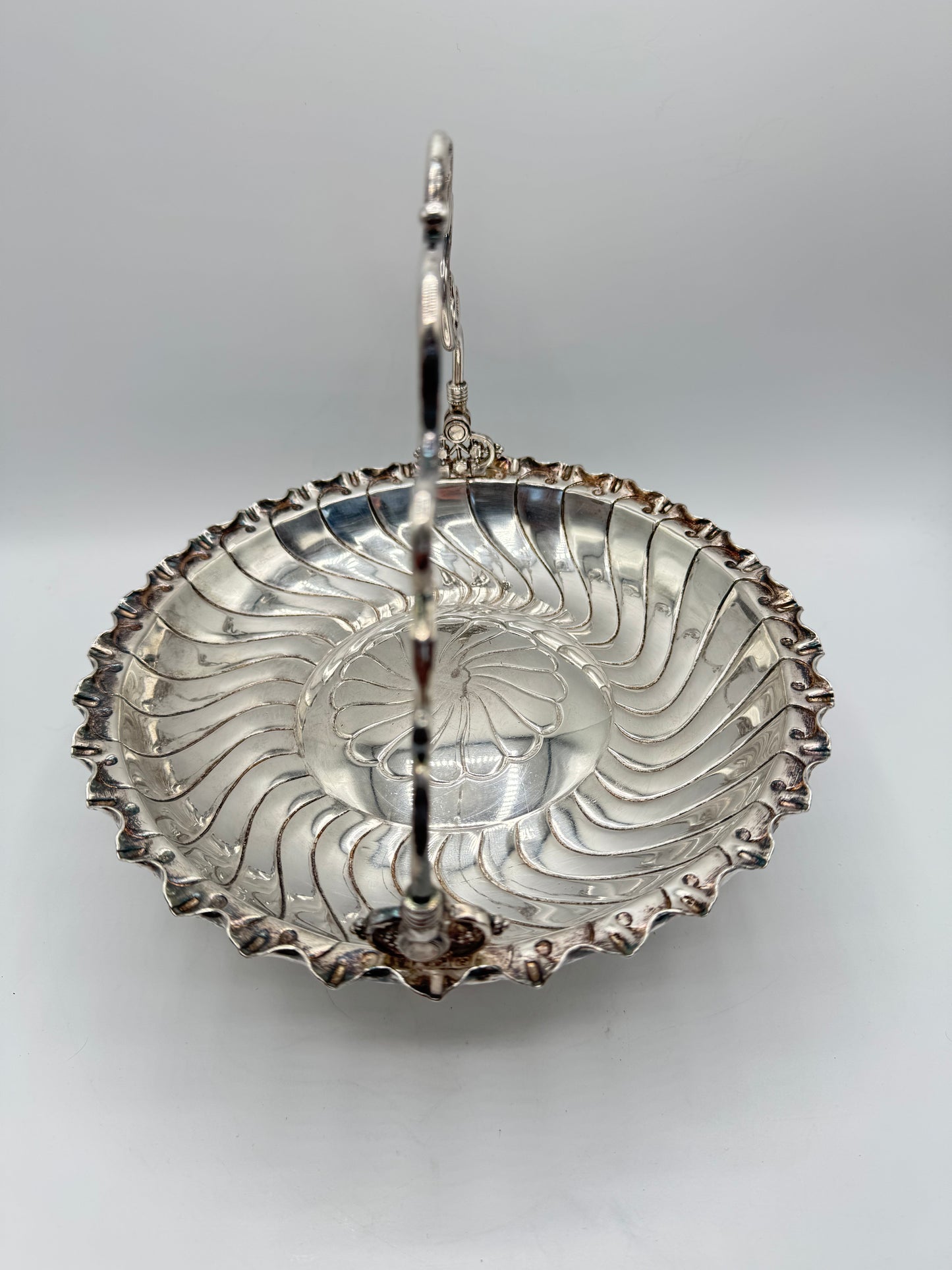 Antique Silverplate Bridal Basket Meriden B Co. Quadruple Plate Perfect for Easter