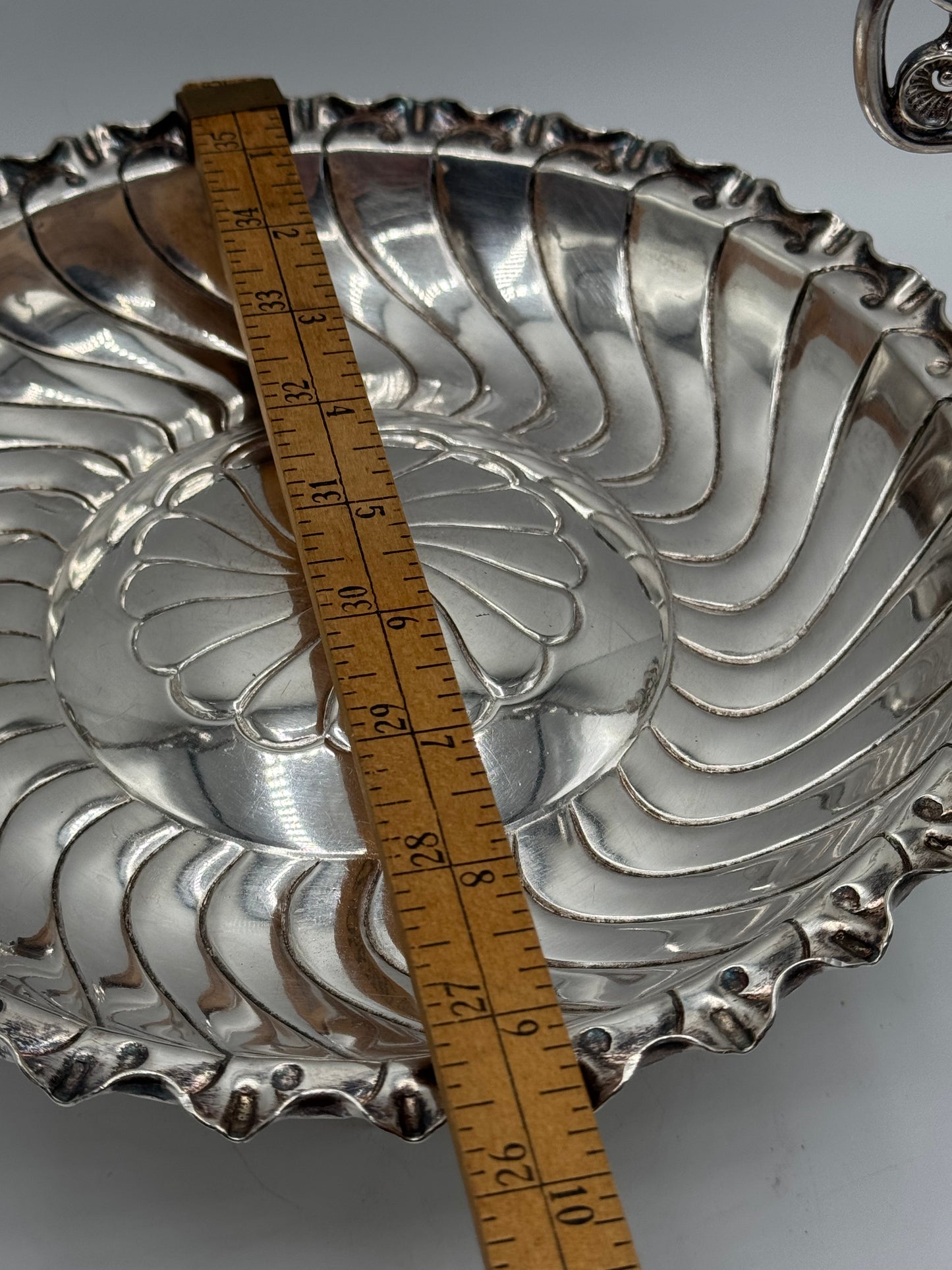 Antique Silverplate Bridal Basket Meriden B Co. Quadruple Plate Perfect for Easter