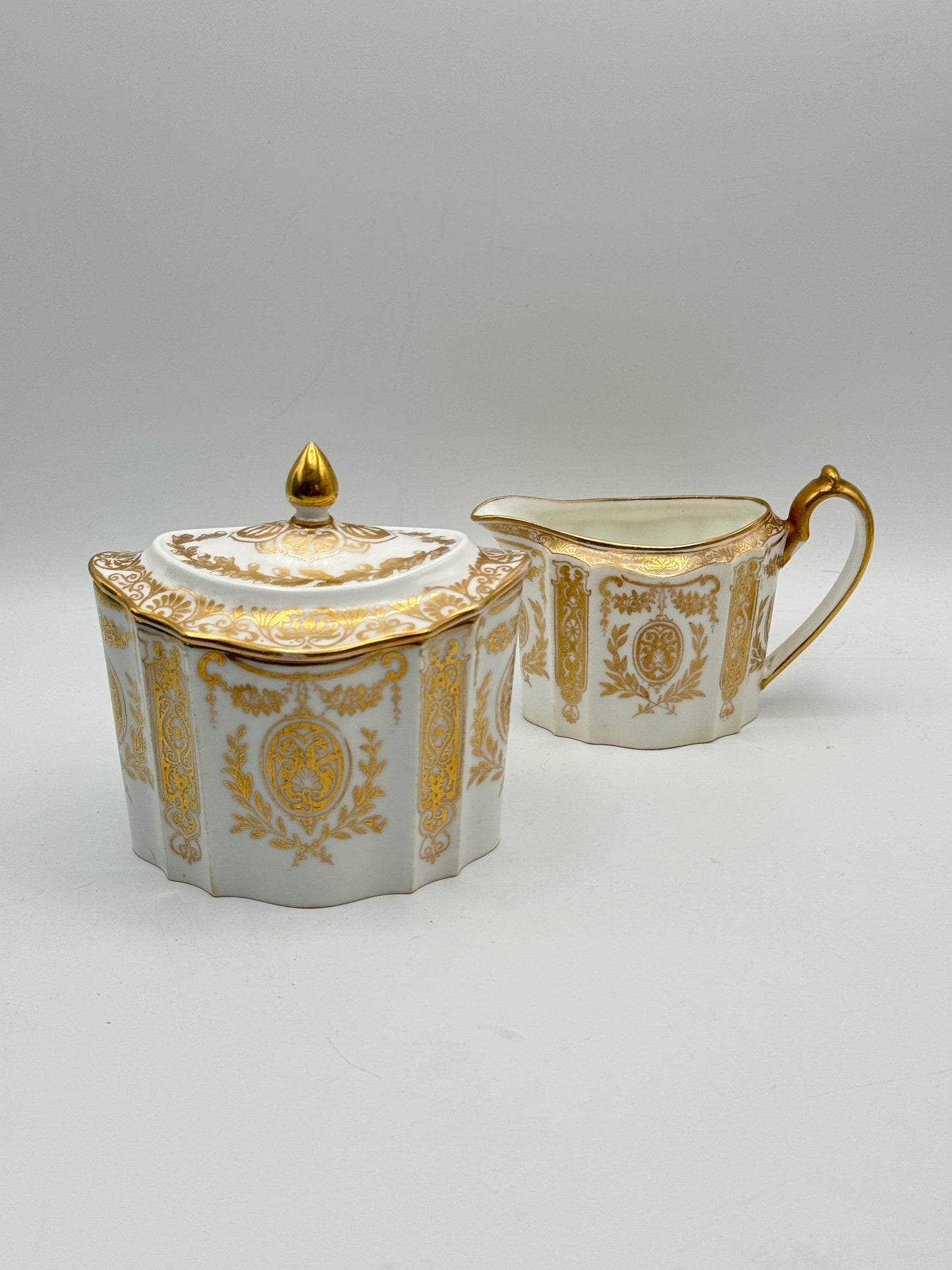 Wedgwood Neoclassical Style Creamer & Sugar 1878-1891 RARE‼️