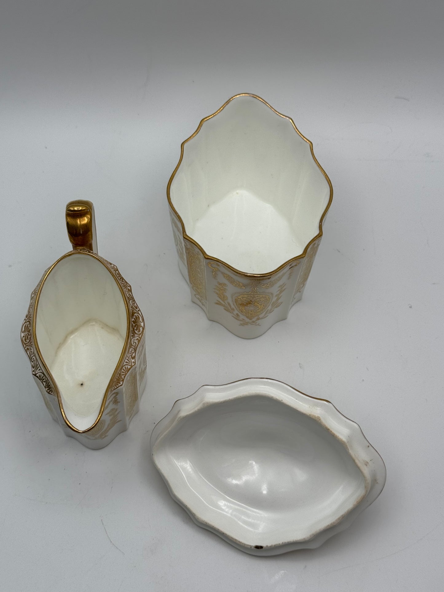 Wedgwood Neoclassical Style Creamer & Sugar 1878-1891 RARE‼️