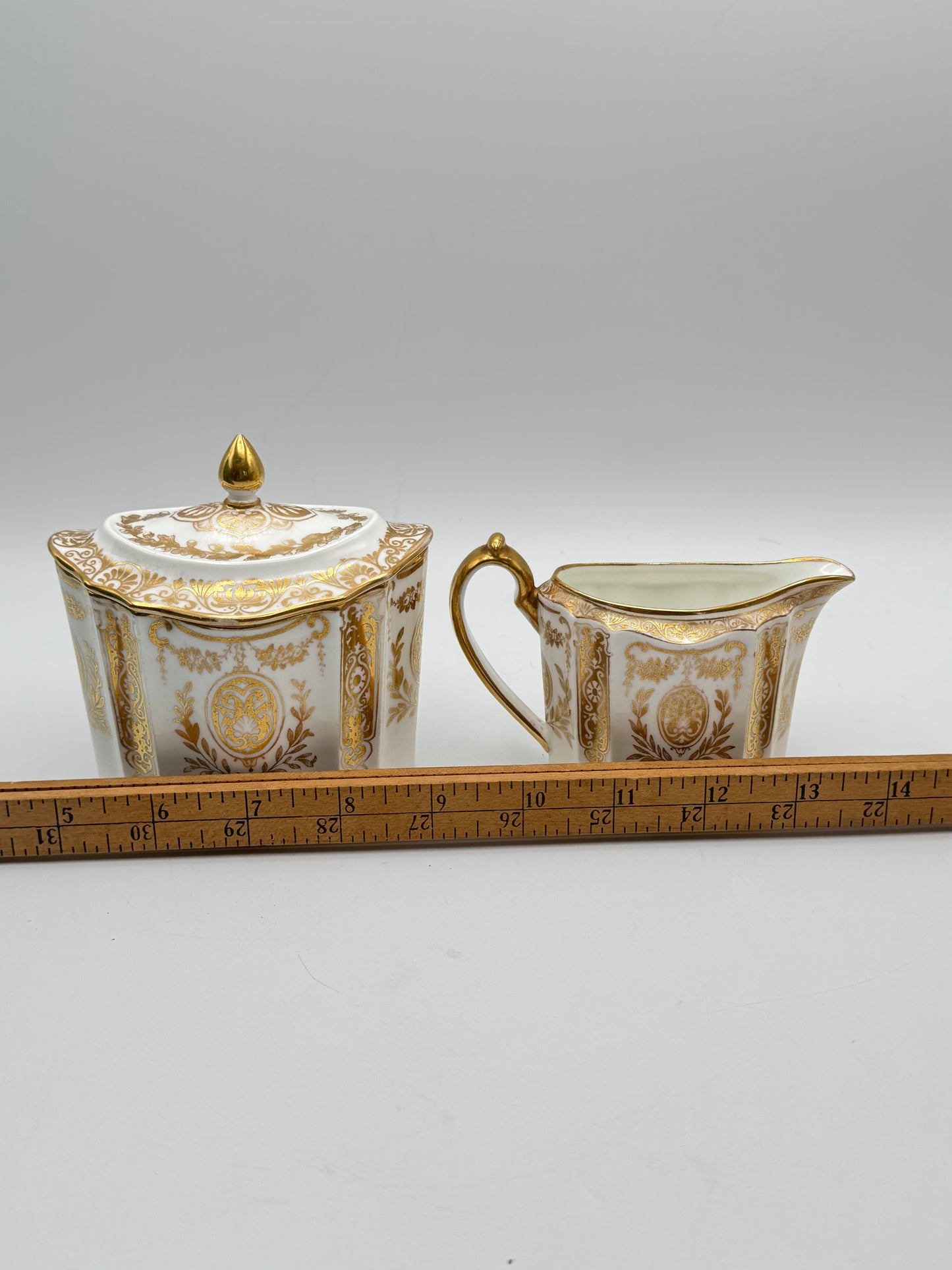 Wedgwood Neoclassical Style Creamer & Sugar 1878-1891 RARE‼️