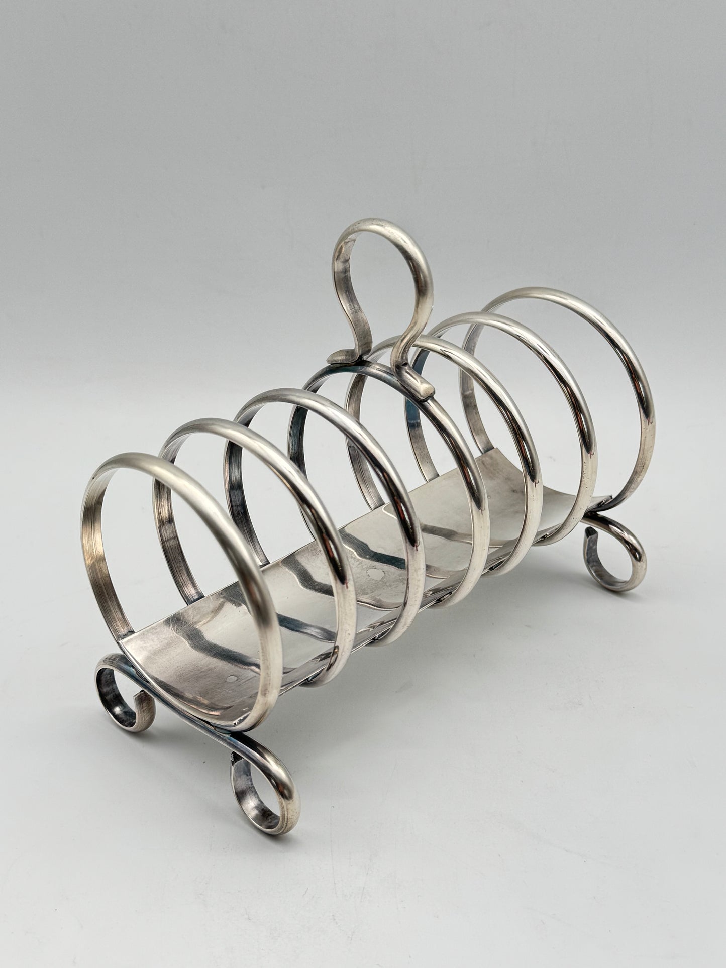 Vintage Silverplate Toast Holder CAMBRIDGE Substantial Antique Style