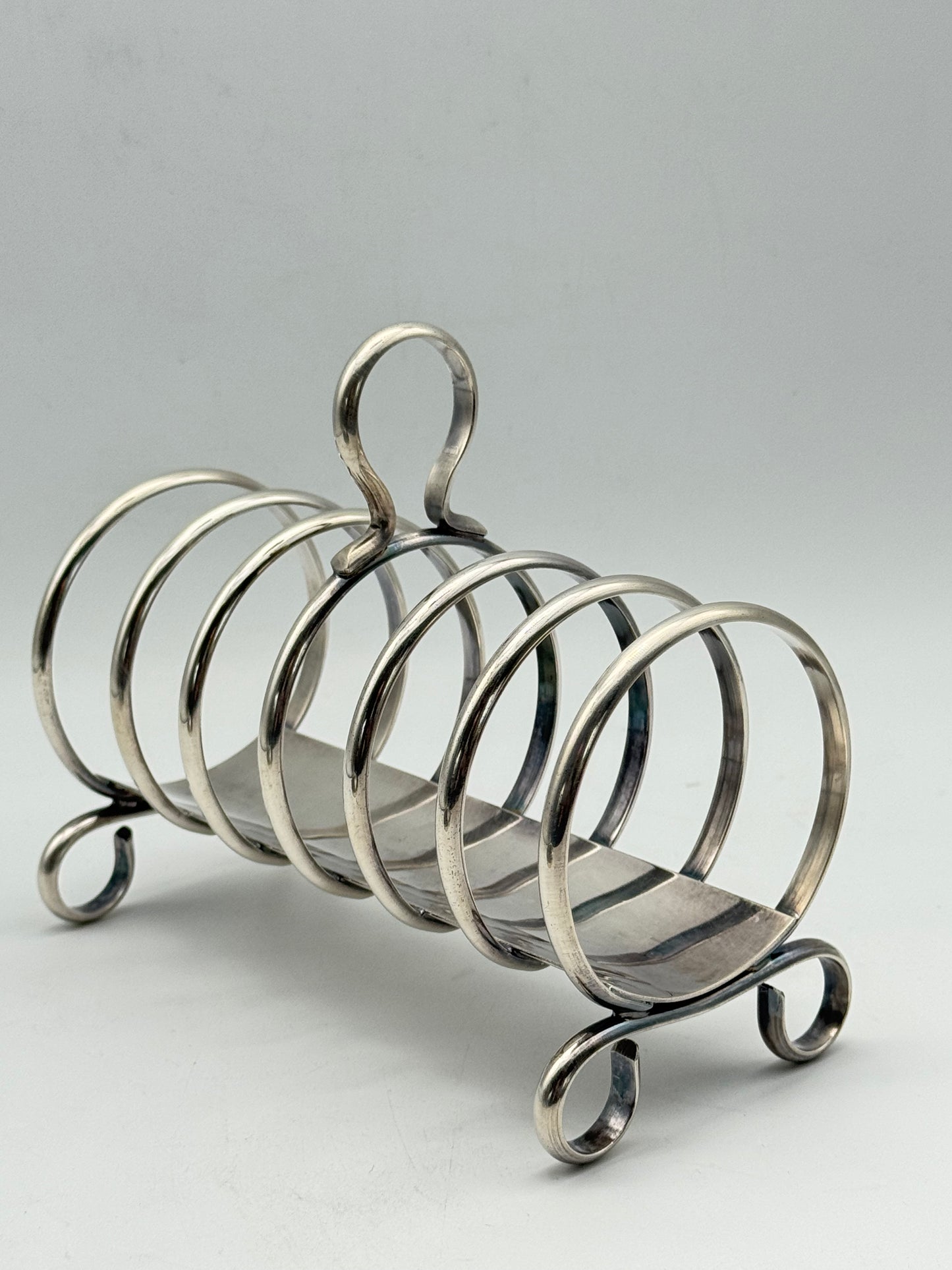Vintage Silverplate Toast Holder CAMBRIDGE Substantial Antique Style