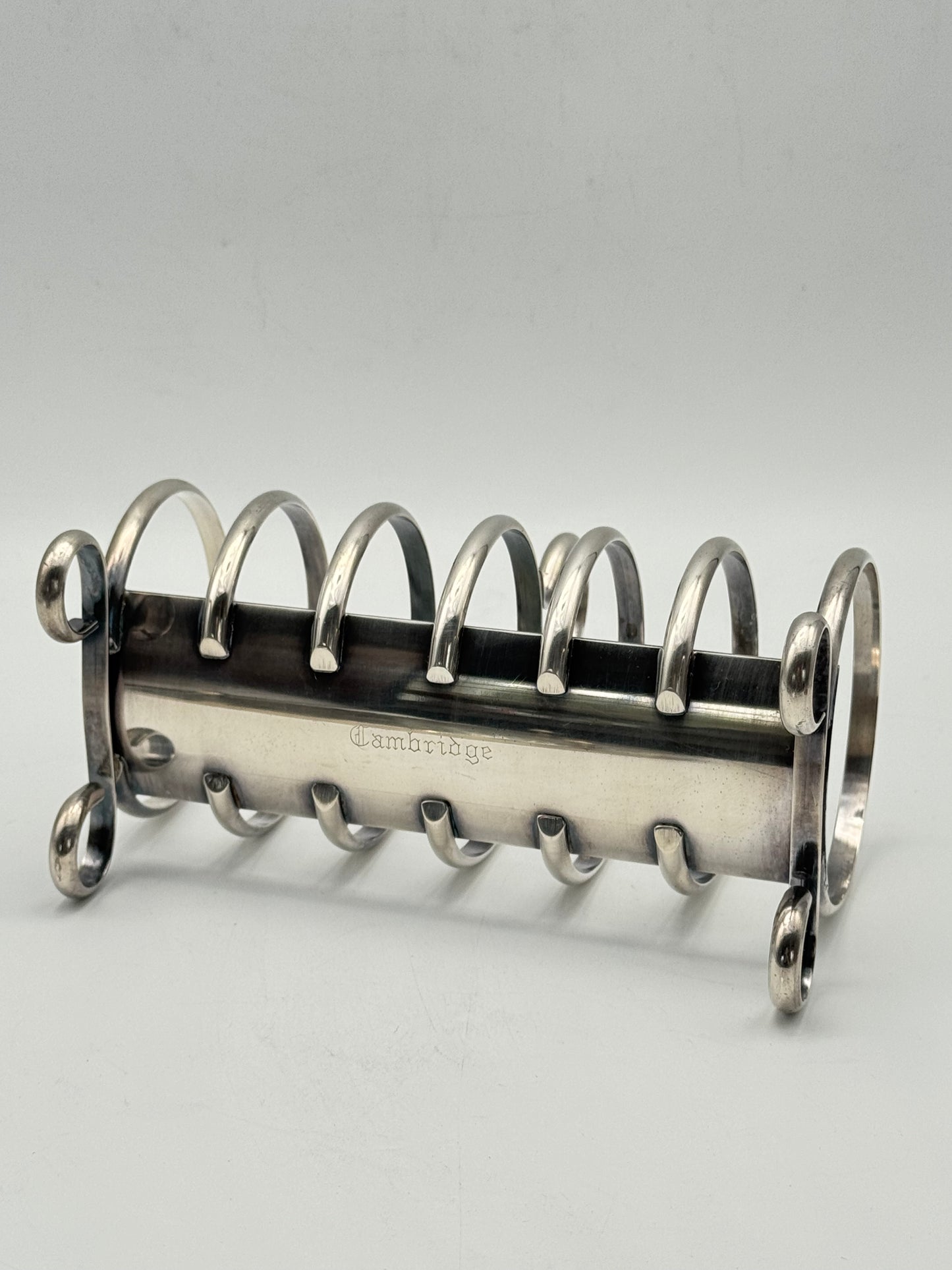 Vintage Silverplate Toast Holder CAMBRIDGE Substantial Antique Style