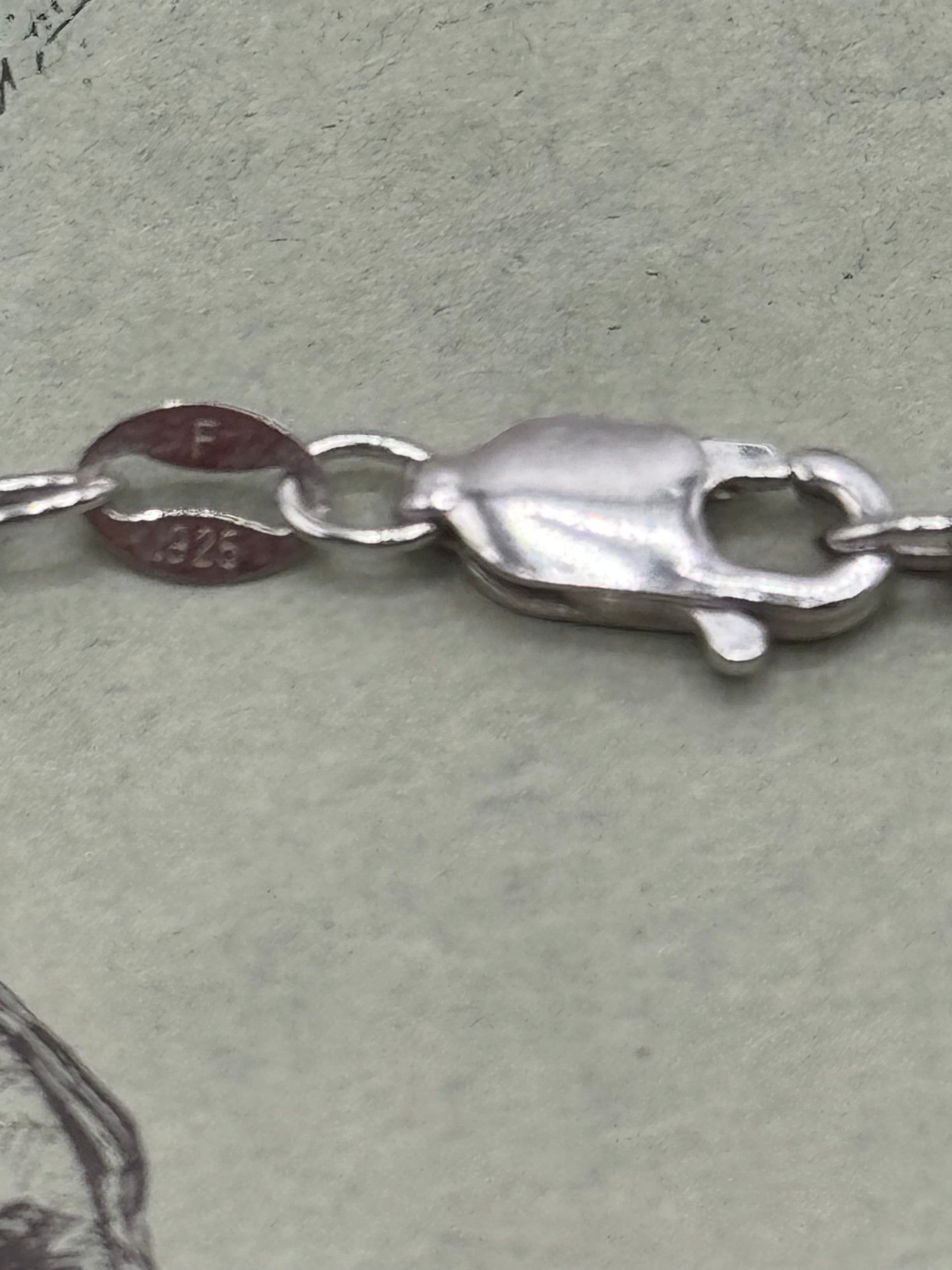 Sterling Medaillion Pendant Necklace 17”+ Diamond Accents ESTATE FIND
