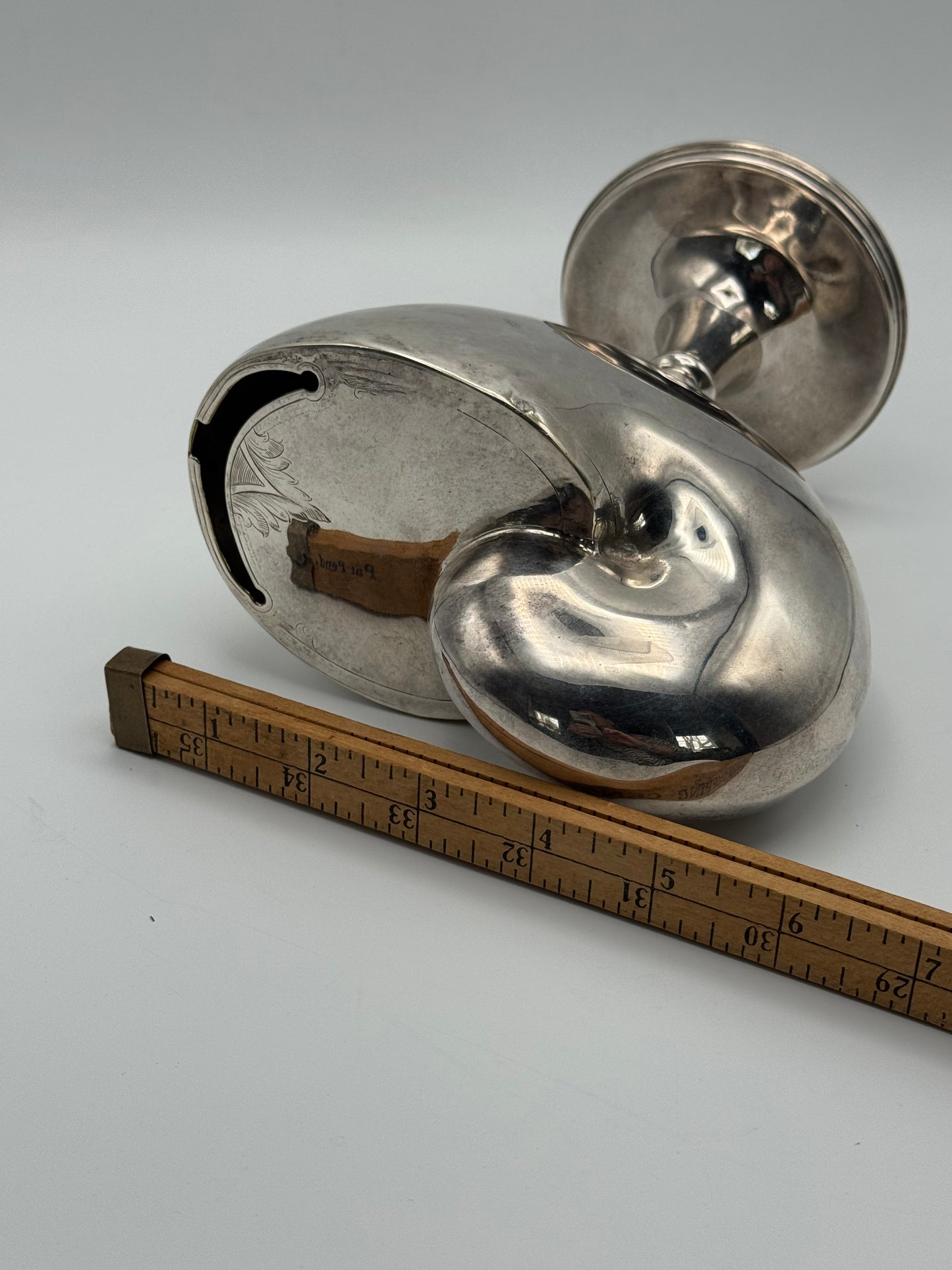 Vintage Silver Plate Nautilus Footed Spooner – Antique Victorian Style