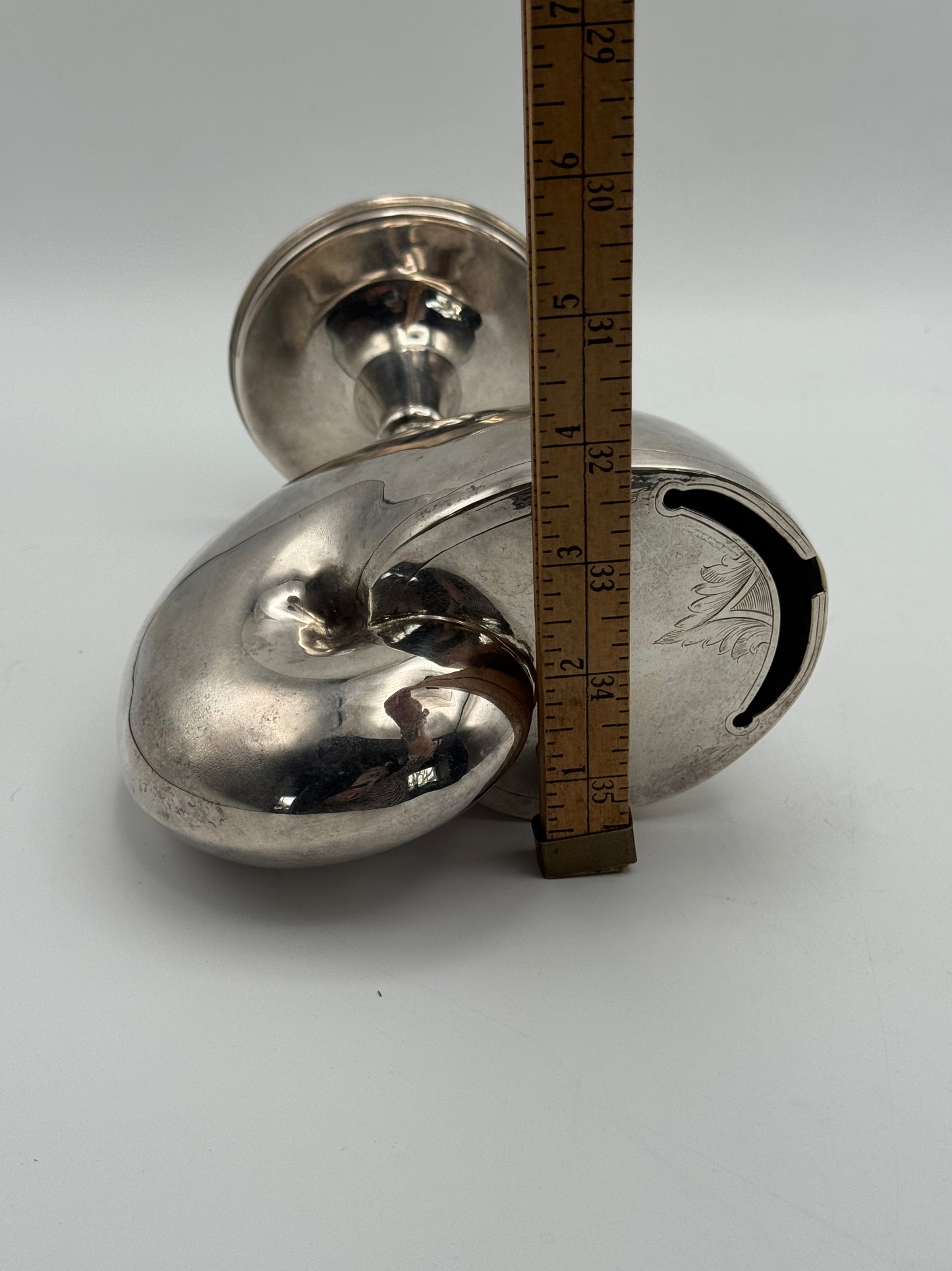 Vintage Silver Plate Nautilus Footed Spooner – Antique Victorian Style