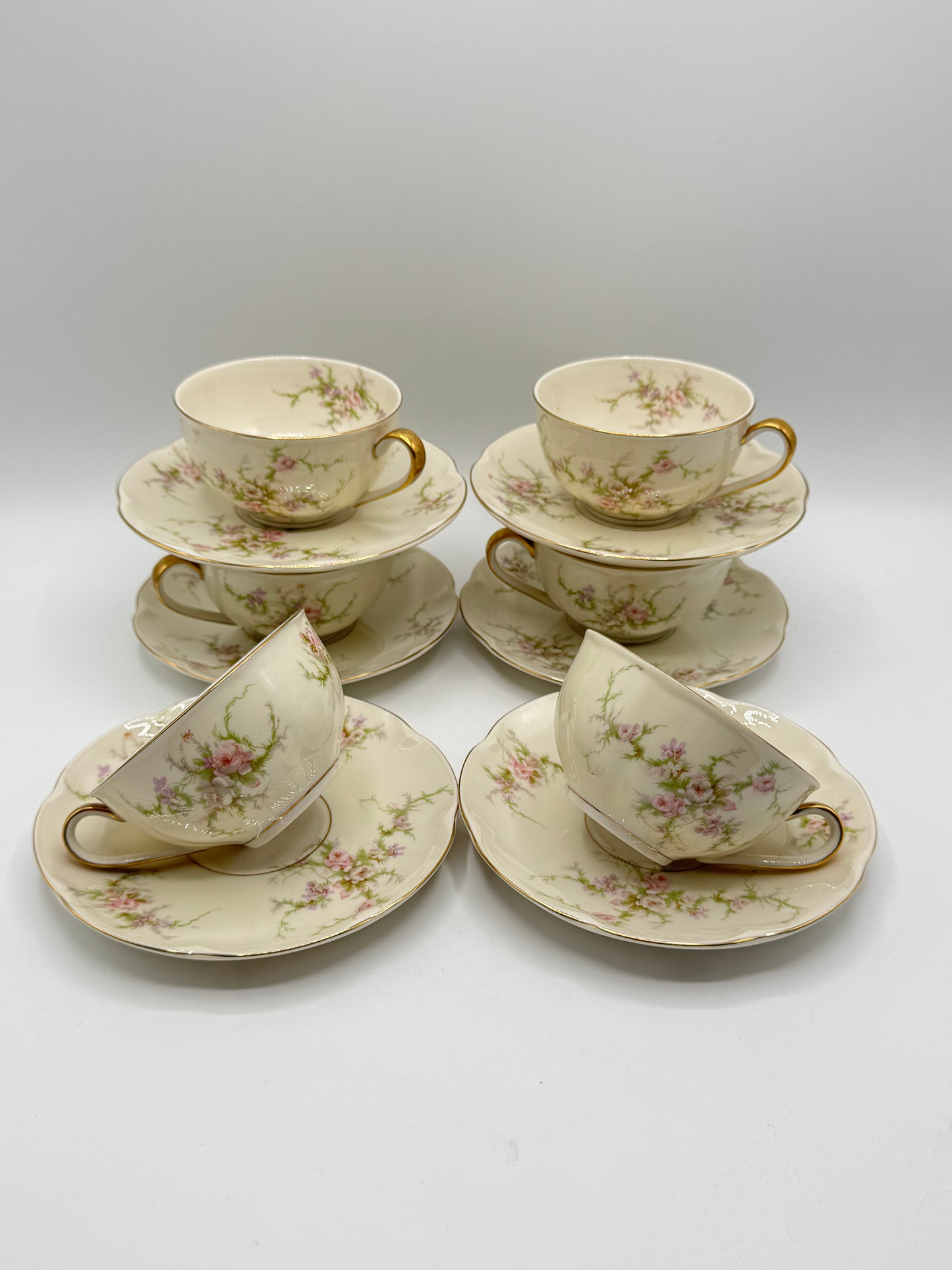 6 Cups & Saucers ROSALINDE HAVILAND New York