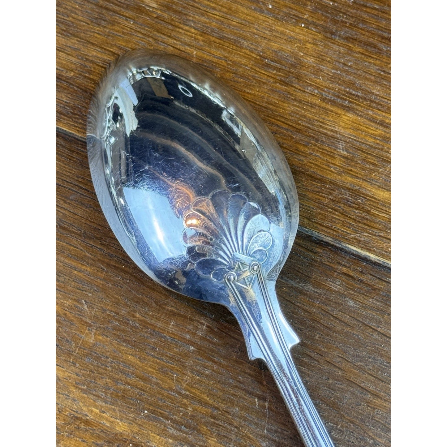 Vintage Stuffing Spoon Kings Pattern IFS Sheffield 13” Serving Spoon Silverplate