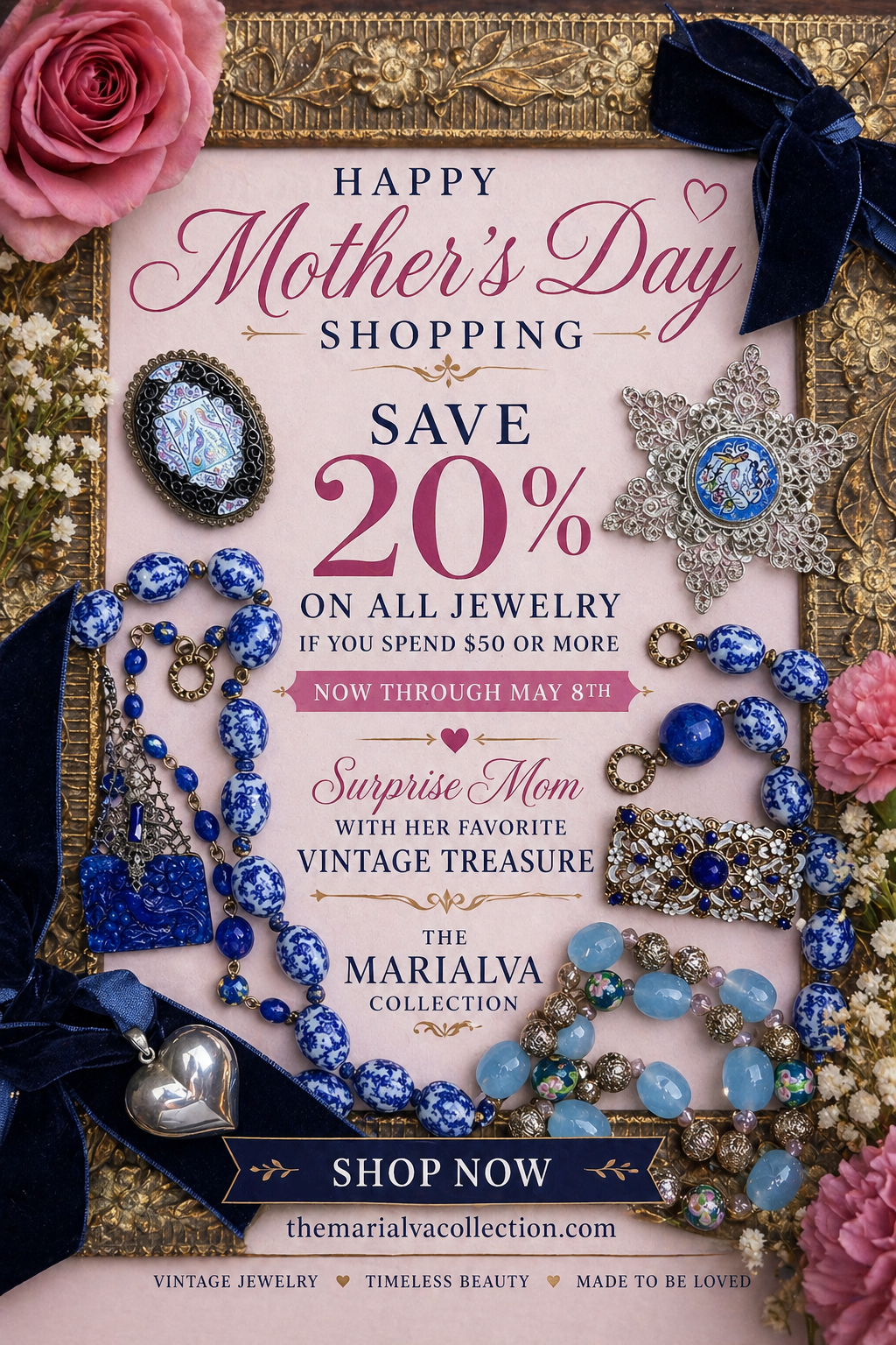Mother's Day Sale - Savings show at checkout!!!