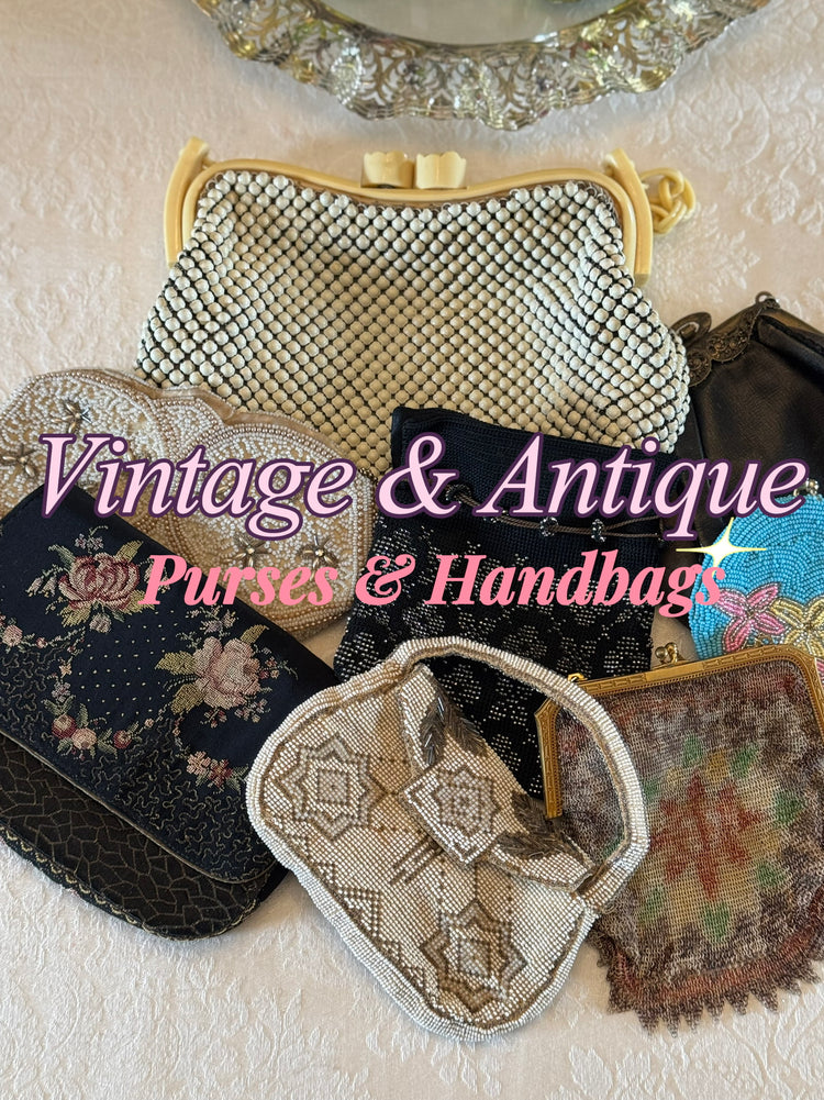 Vintage & Antique Purses, Handbags, Fans, Accessories