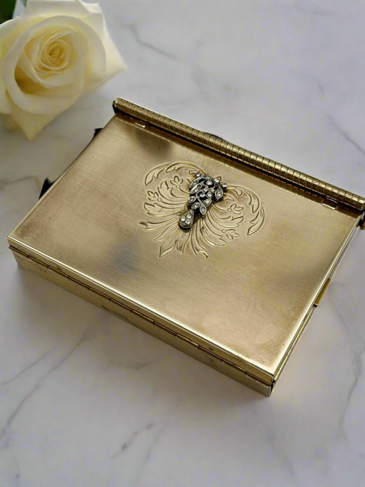 Vintage Swinglok SOPHISTICASE by VOLUPTÉ Gold Tone In Cloth Bag