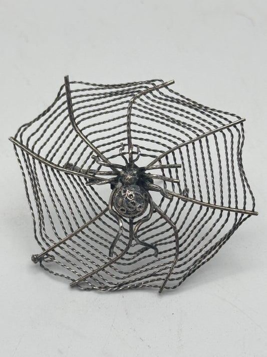 Vintage Spider On Web Sterling 925 Brooch Signed Metropolitan Museum of Art MMA