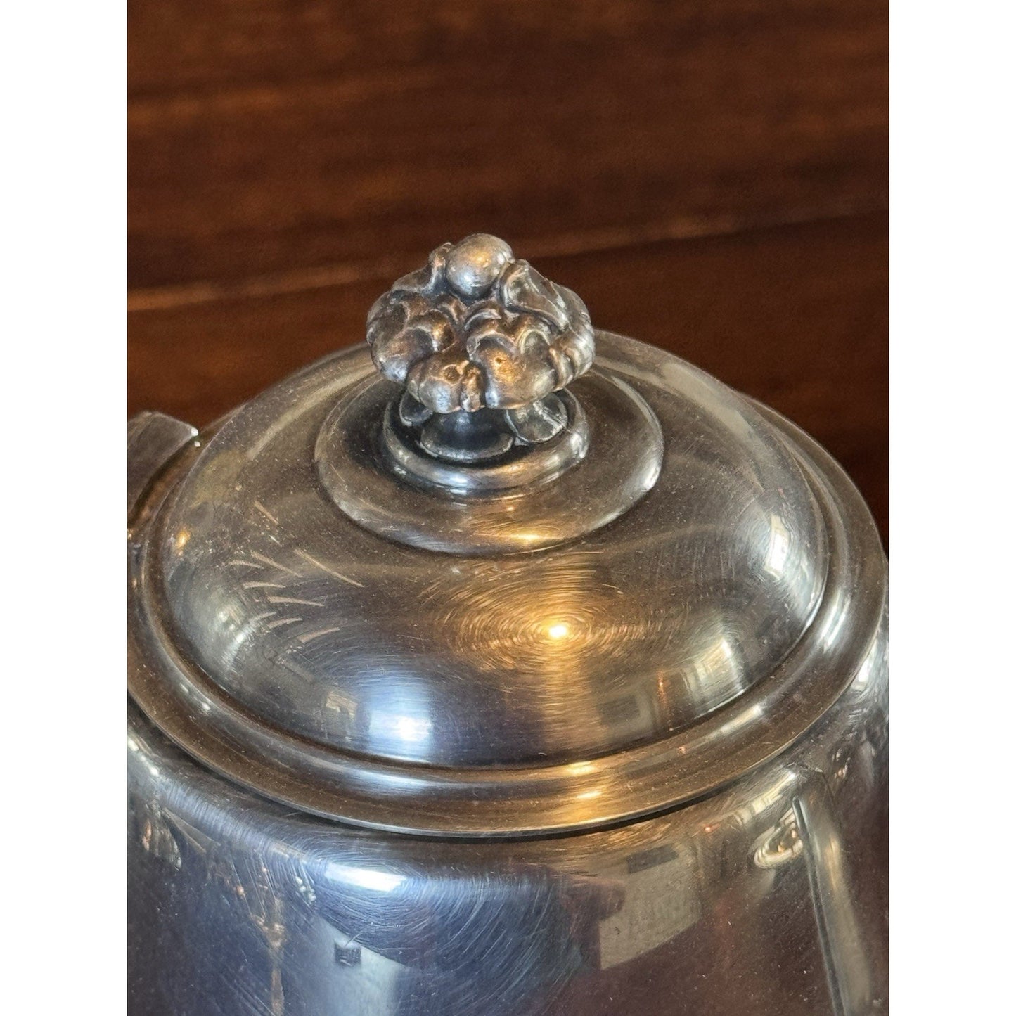 Silverplate Coffee Pot WM Rogers Vintage Hollowware Tea Server 8.5”
