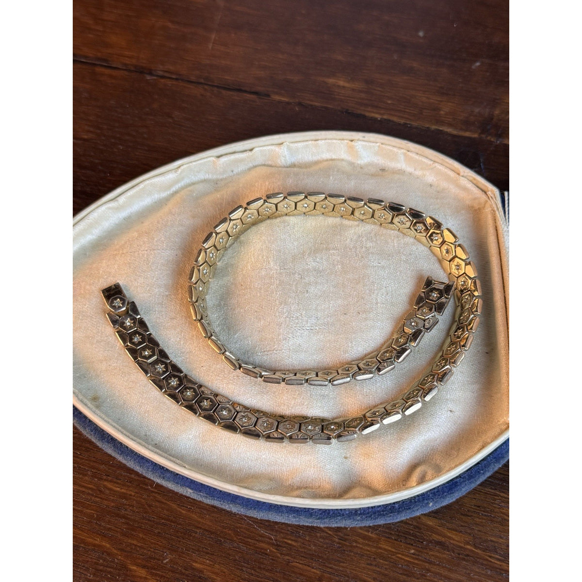 TRIFARI Alfred Philippe Necklace Goldtone Star Rhinestone Choker 1945 Patent
