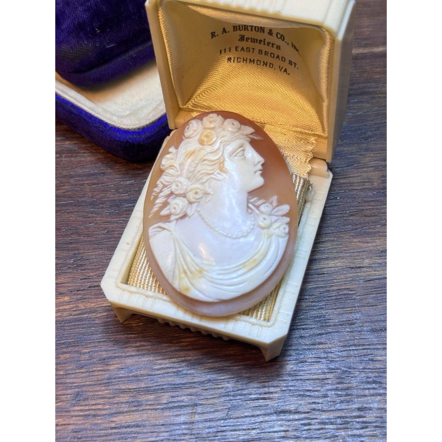 Victorian Shell Cameo Loose Unmounted Cameo Goddess Portrait 2