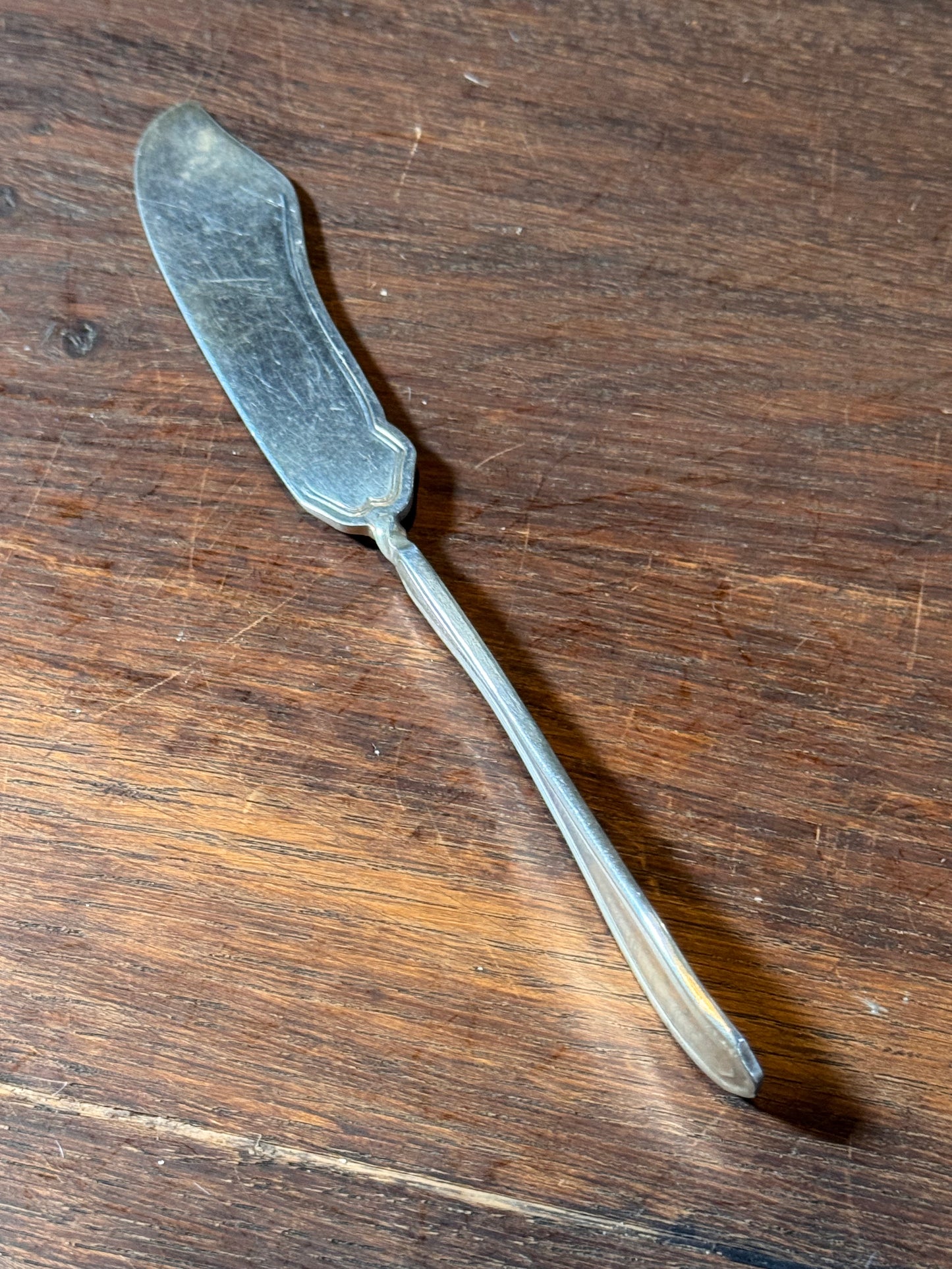 Antique Silver Plate Butter Knife 7.5” Flatware Serving Spreader