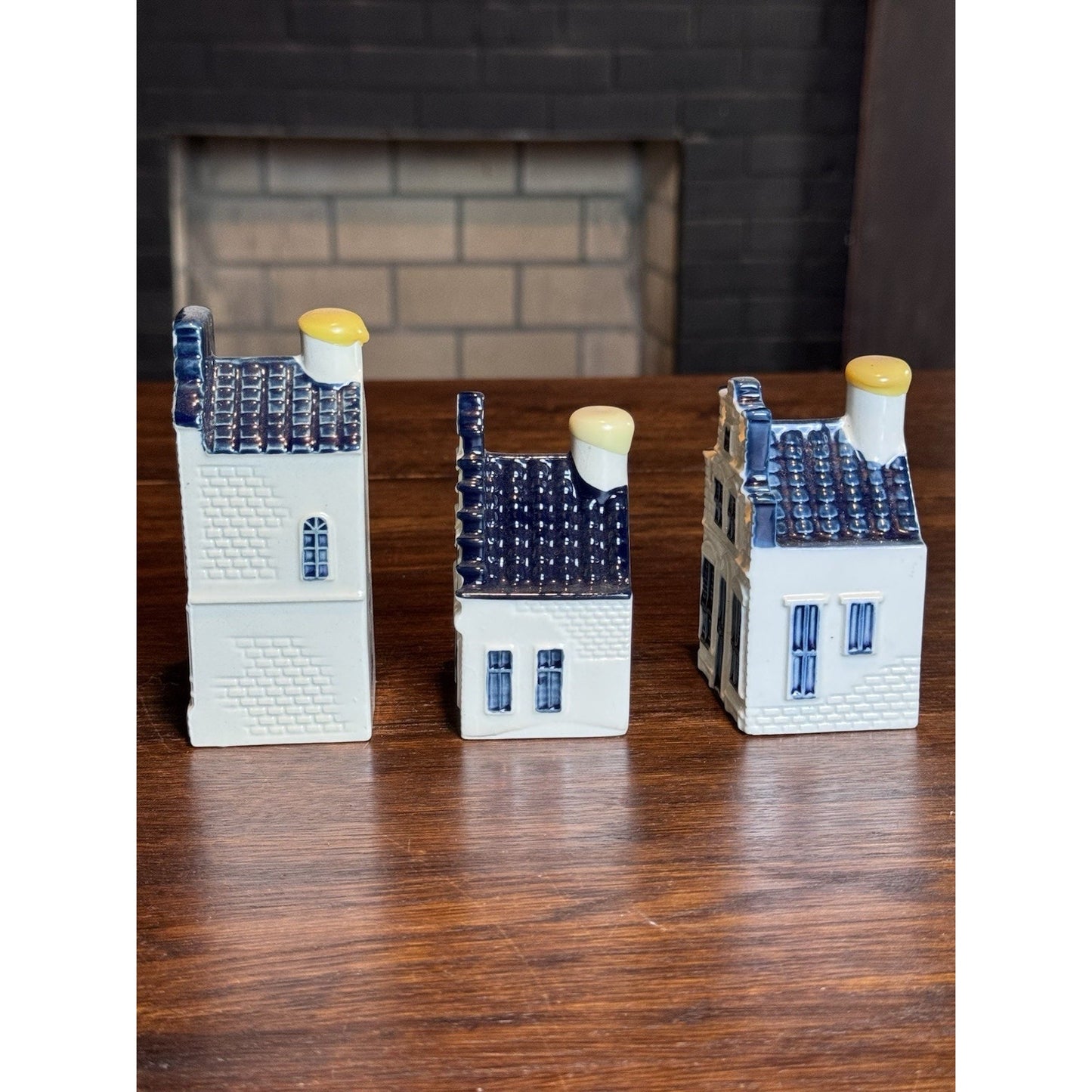 Set 3 KLM Delft Blue Dutch Houses #68 #73 #76 EMPTY Sealed Miniature READ‼️