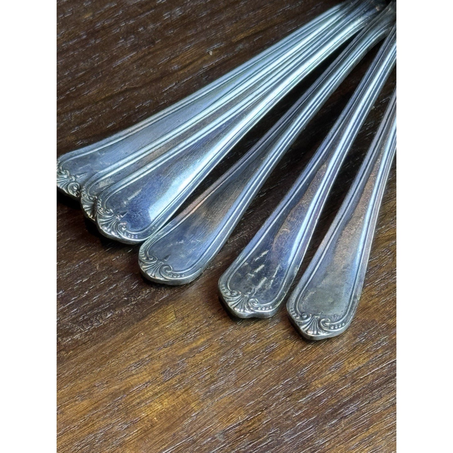 Vintage EPNS Silver Plate Demitasse Spoons in Original Presentation Case
