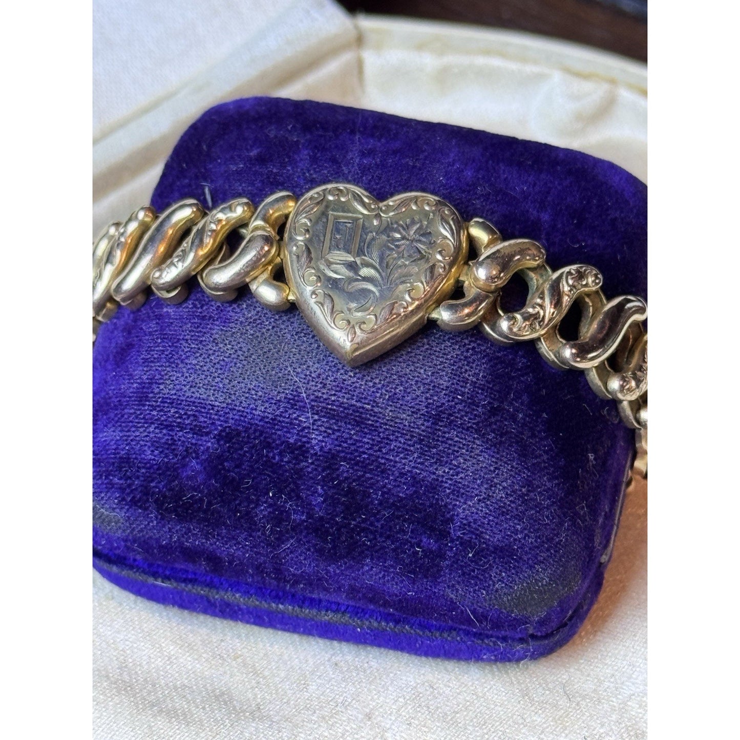 Vintage Pitman & Keeler American Queen Sweetheart Bracelet Gold Filled 1947