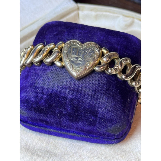 Vintage Pitman & Keeler American Queen Sweetheart Bracelet Gold Filled 1947