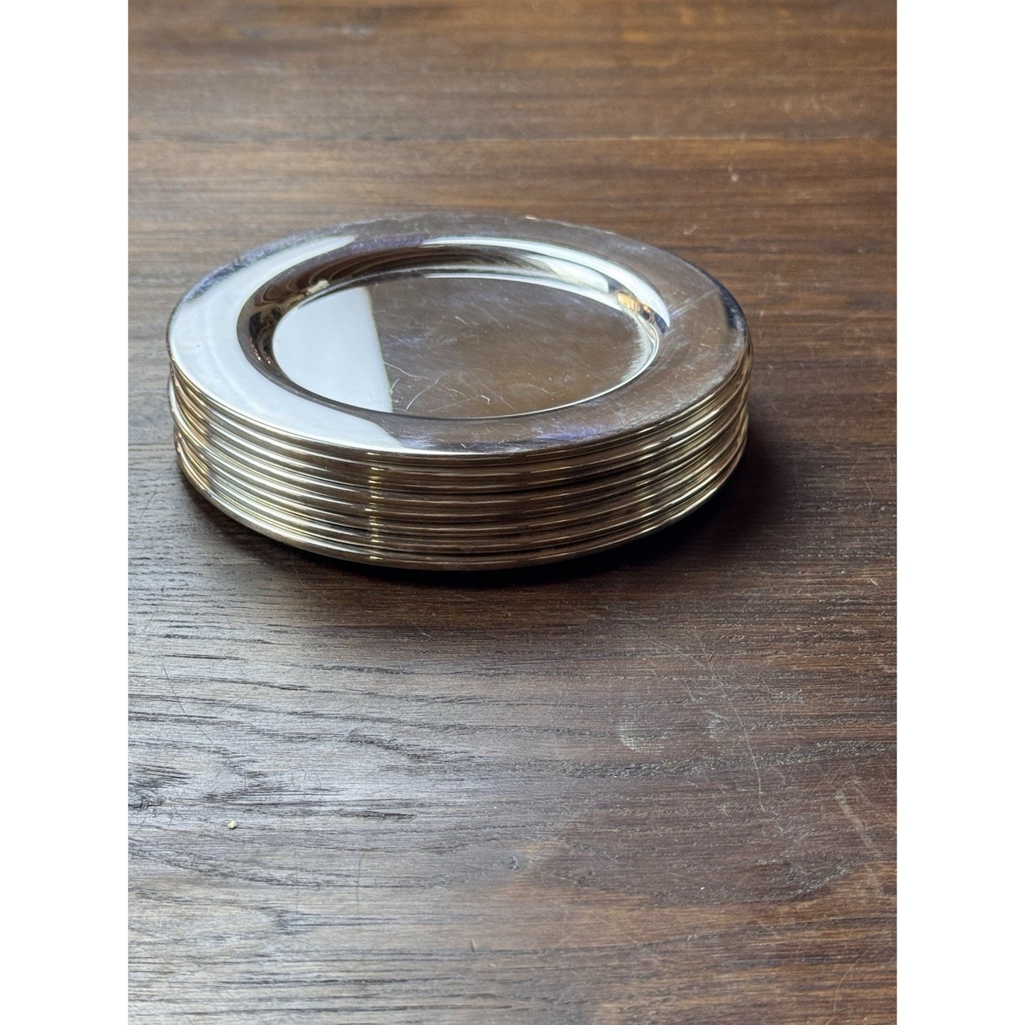 8 Silverplate Bread Dessert Plates Dishes 6” Classic Tableware
