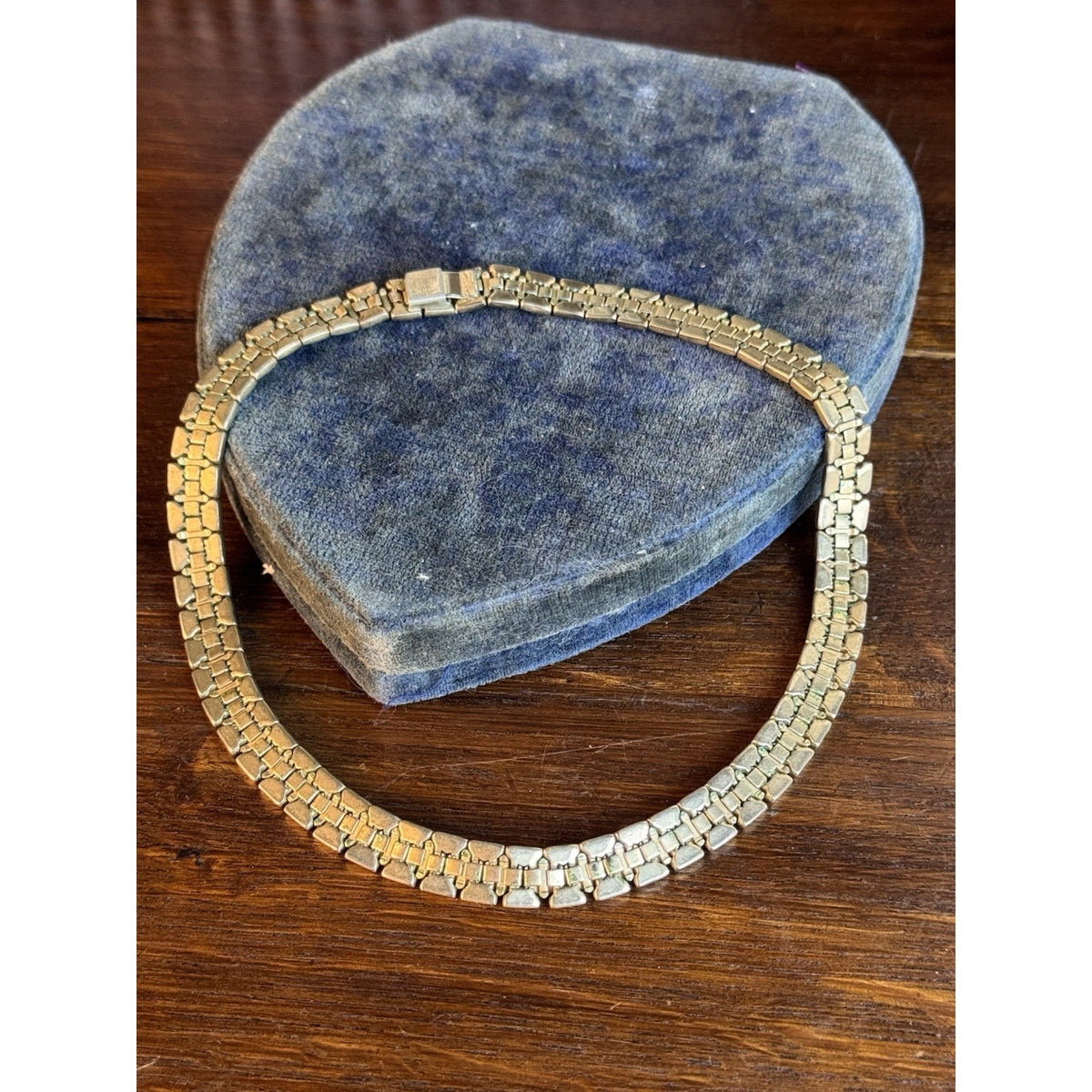 TRIFARI Alfred Philippe Necklace Goldtone Star Rhinestone Choker 1945 Patent