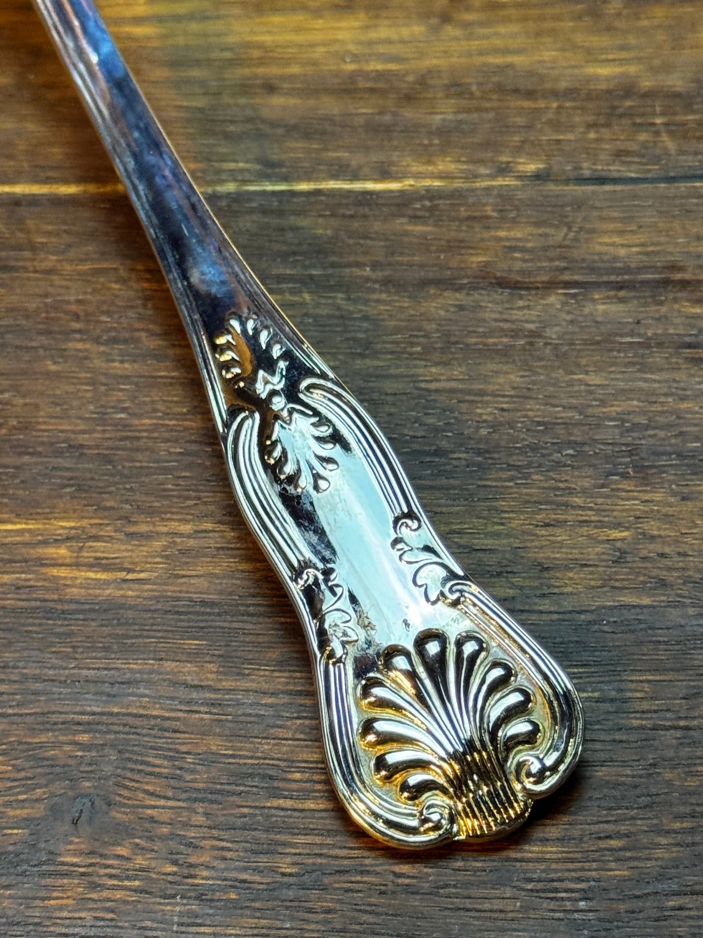 Vintage Silver Plate Pasta Server Kings Crown Pattern