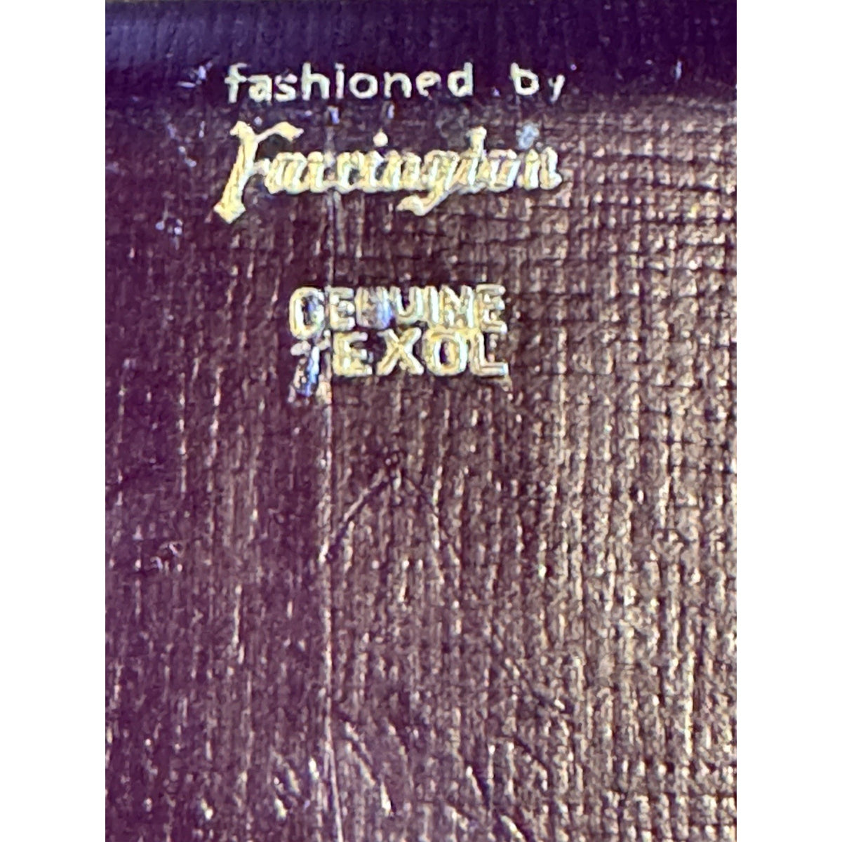 Vintage Farrington Jewelry Box Burgundy Texol Velvet Lined With Insert Case 9.5”