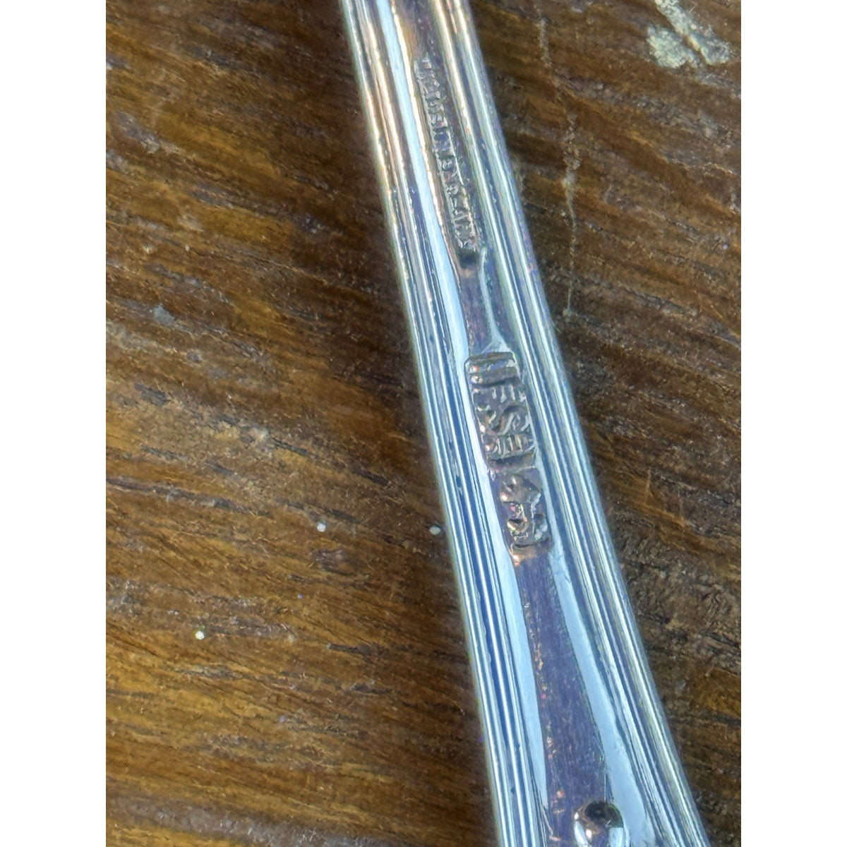 Vintage Stuffing Spoon Kings Pattern IFS Sheffield 13” Serving Spoon Silverplate