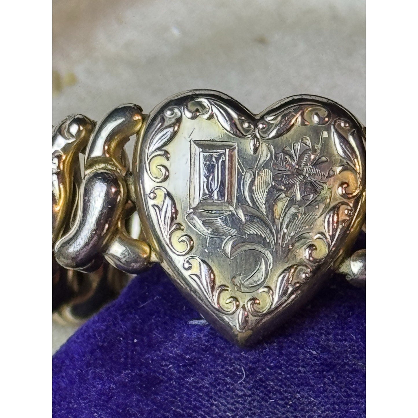 Vintage Pitman & Keeler American Queen Sweetheart Bracelet Gold Filled 1947