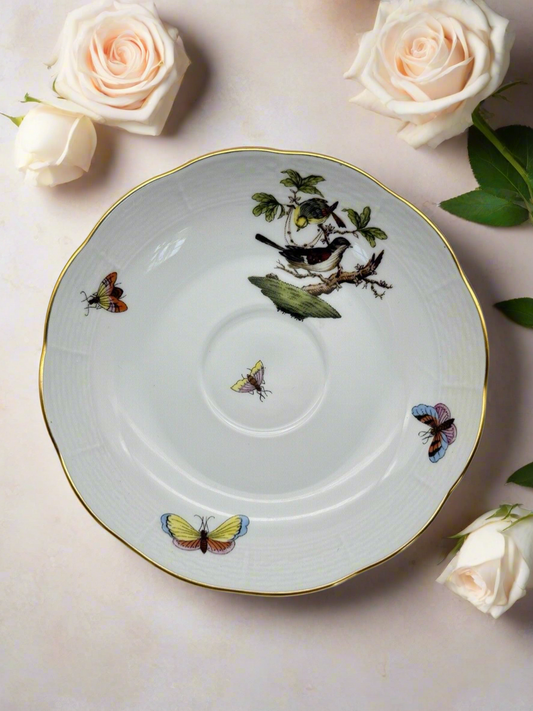 Herend Rothschild Bird 5.5” Saucer Estate Find