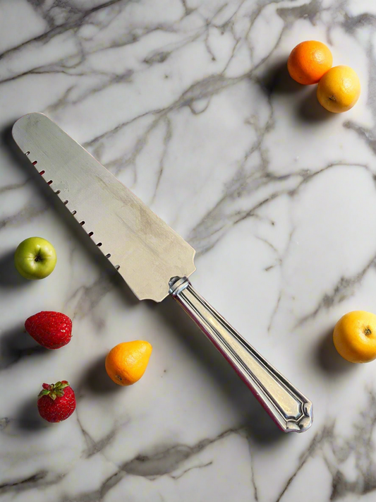 Pie Server Slicer Serrated Edge Sterling Silver Handle