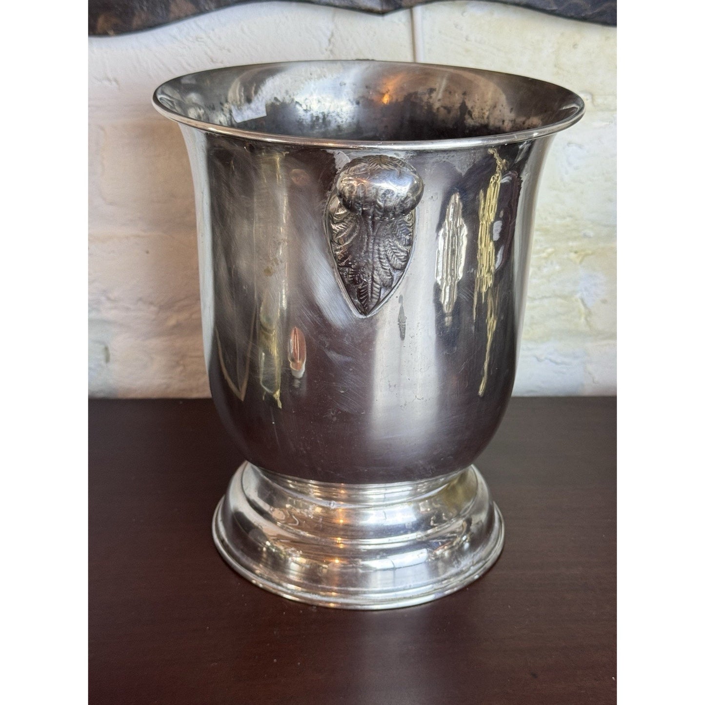 Vintage Silverplate Champagne Bucket Wine Cooler Ice Bucket Planter 9.5”