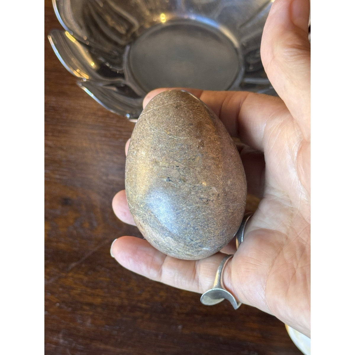 Alabaster Marble Stone Eggs Set of 4 Multicolor Polished Home Decor 3” Set A