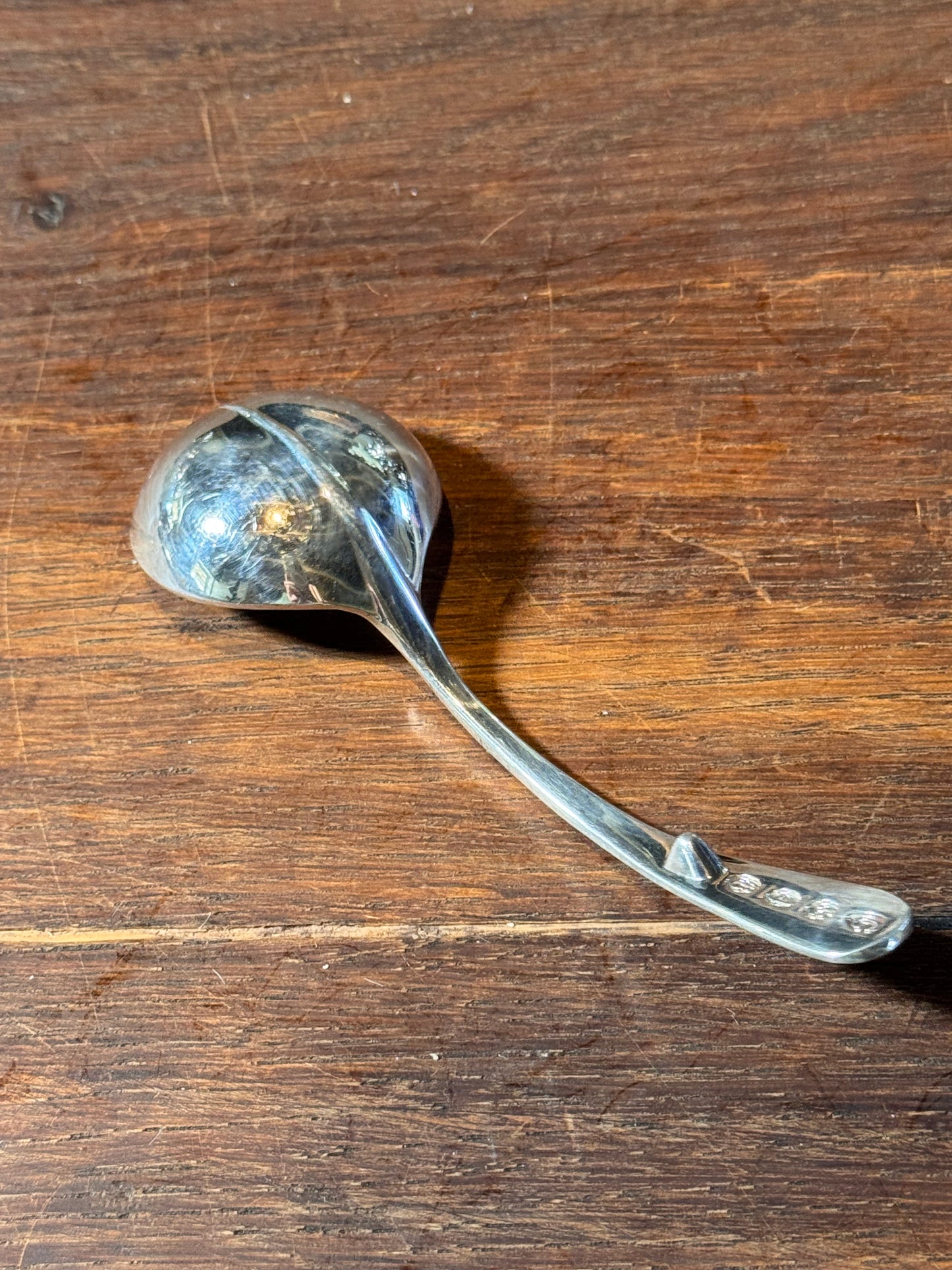 Vintage Silver Plate Sauce Ladle Small Gravy Server 4.75”