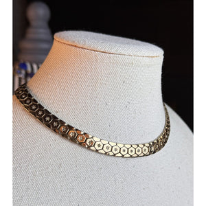 TRIFARI Alfred Philippe Necklace Goldtone Star Rhinestone Choker 1945 Patent